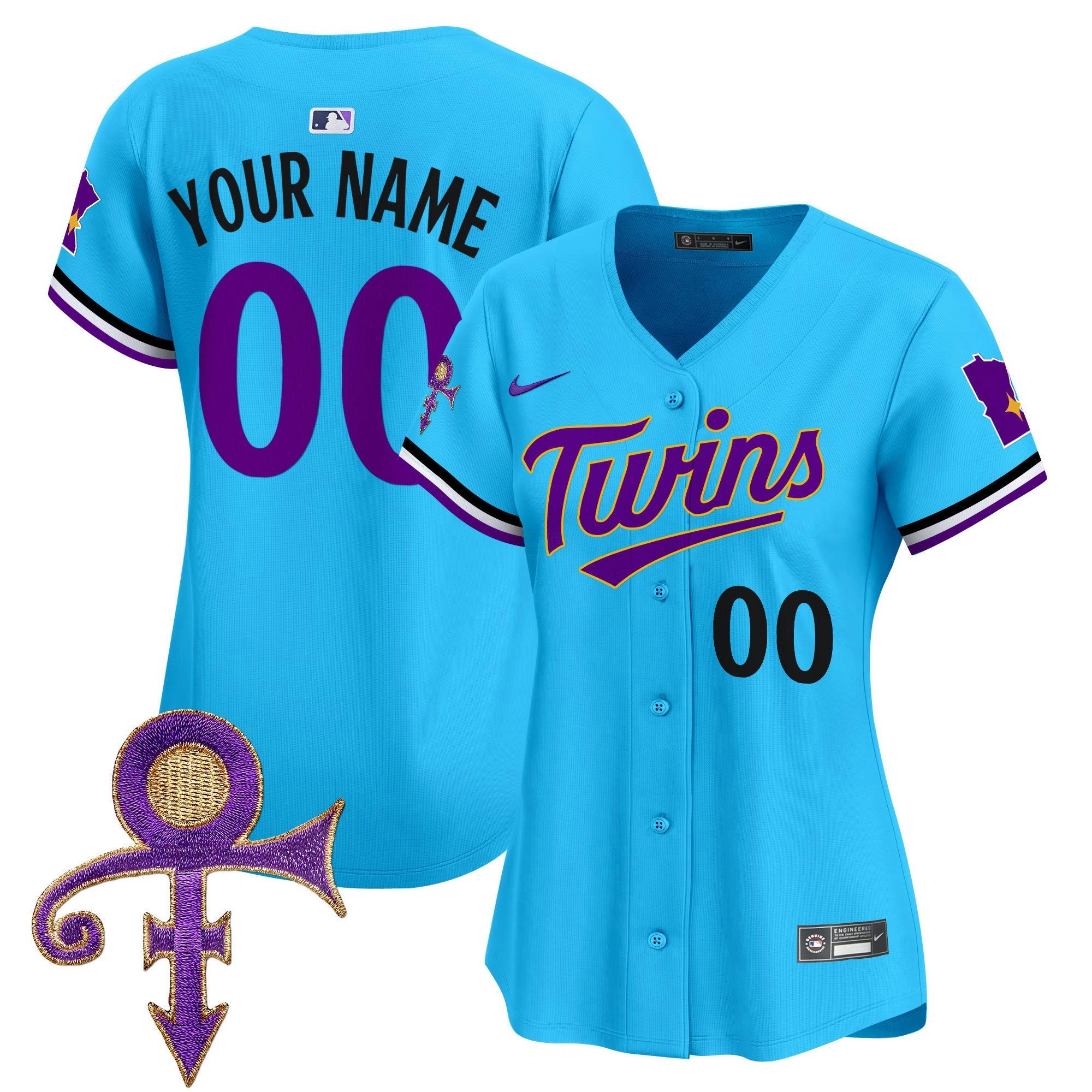 Camisa MLB Minnesota Prince Patch Vapor Premier Limited Jersey V3