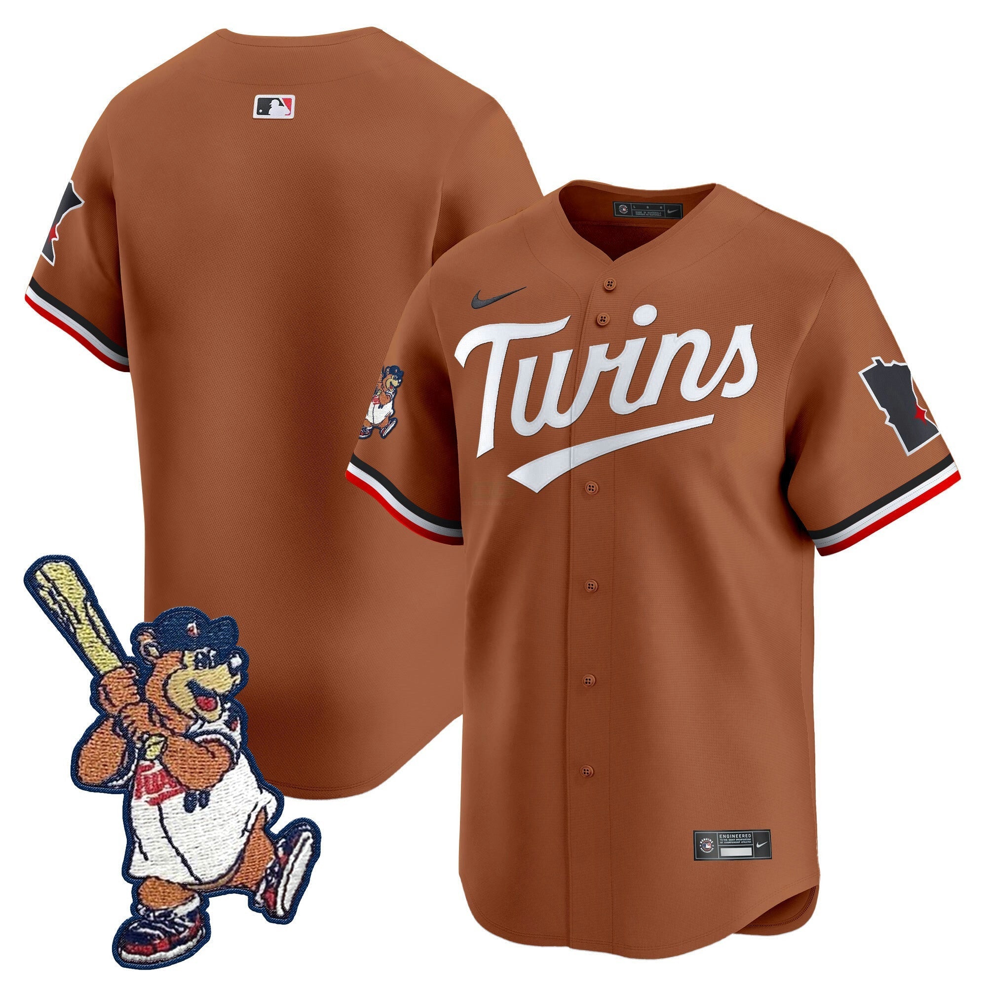 Camisa MLB Minnesota T.C. Bear Patch Vapor Premier Limited Jersey