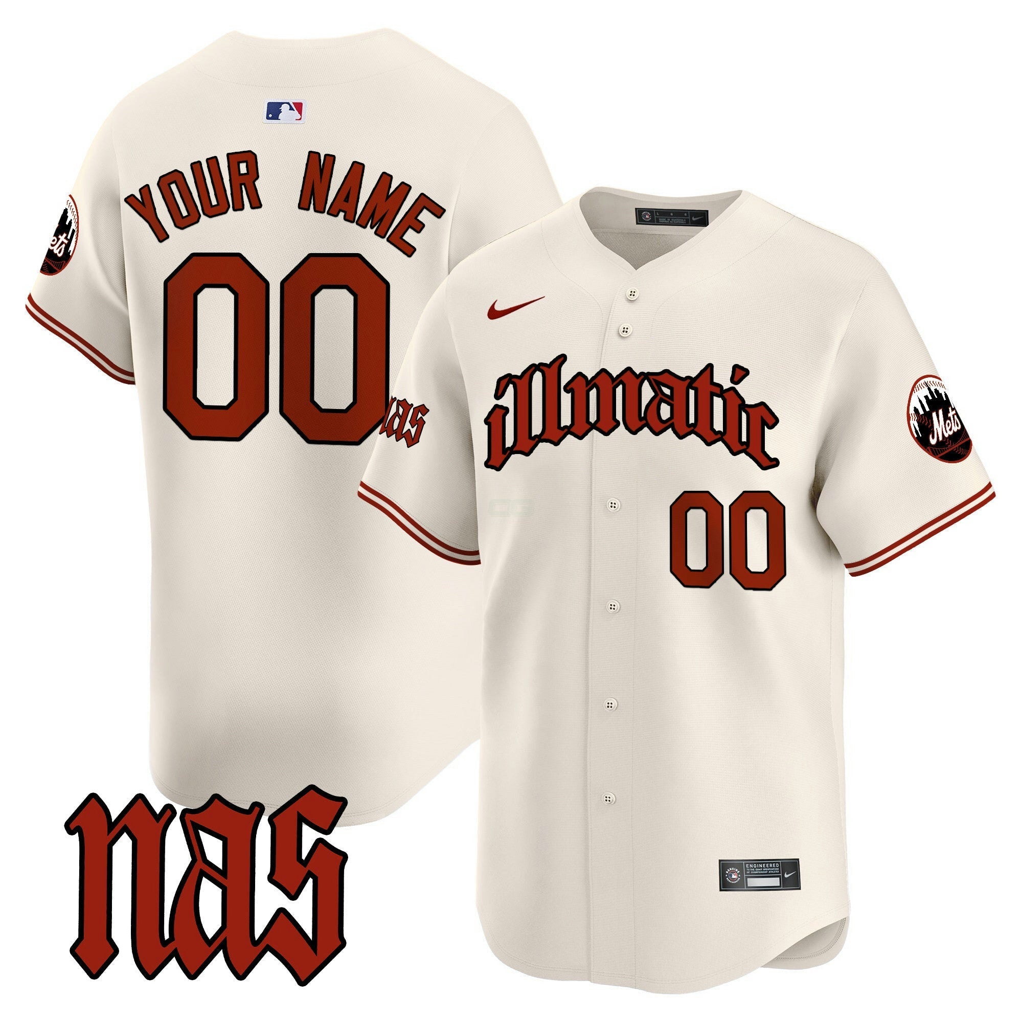 Camisa MLB Nas Illmatic Vapor Premier Limited Jersey