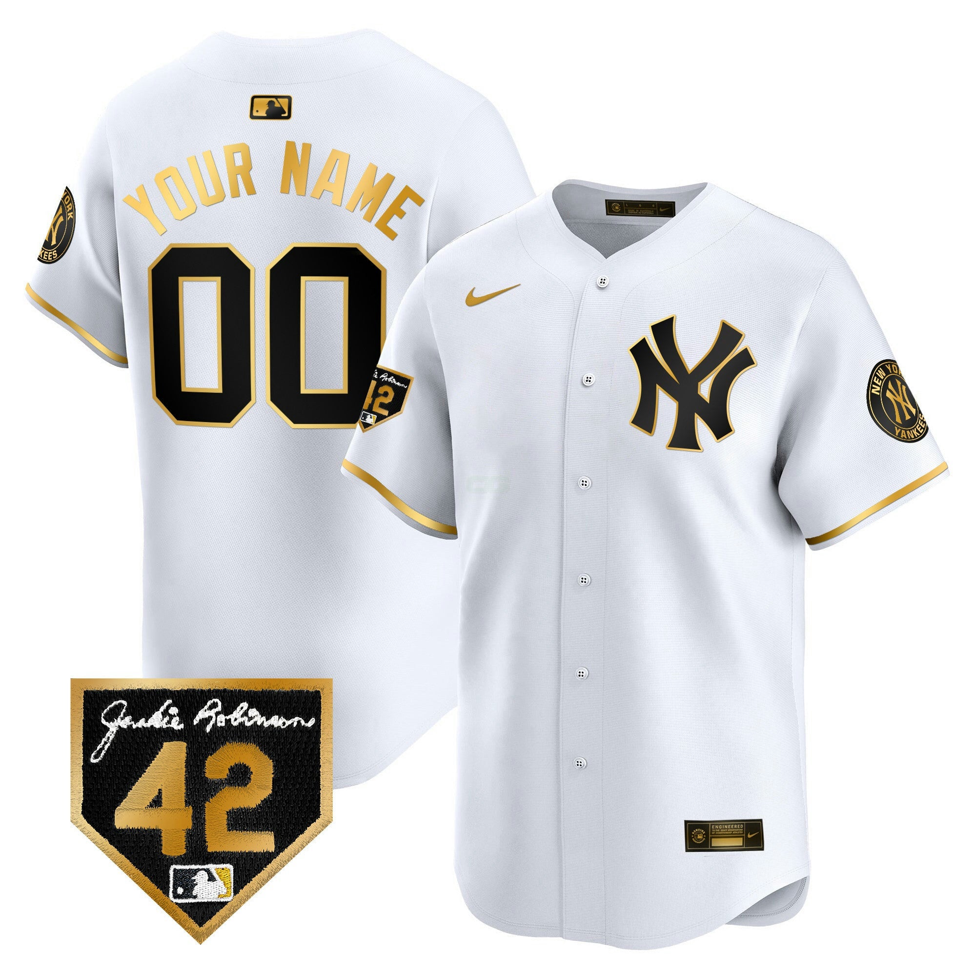 Camisa MLB New York 2024 Jackie Robinson Patch Vapor Premier Limited Jersey