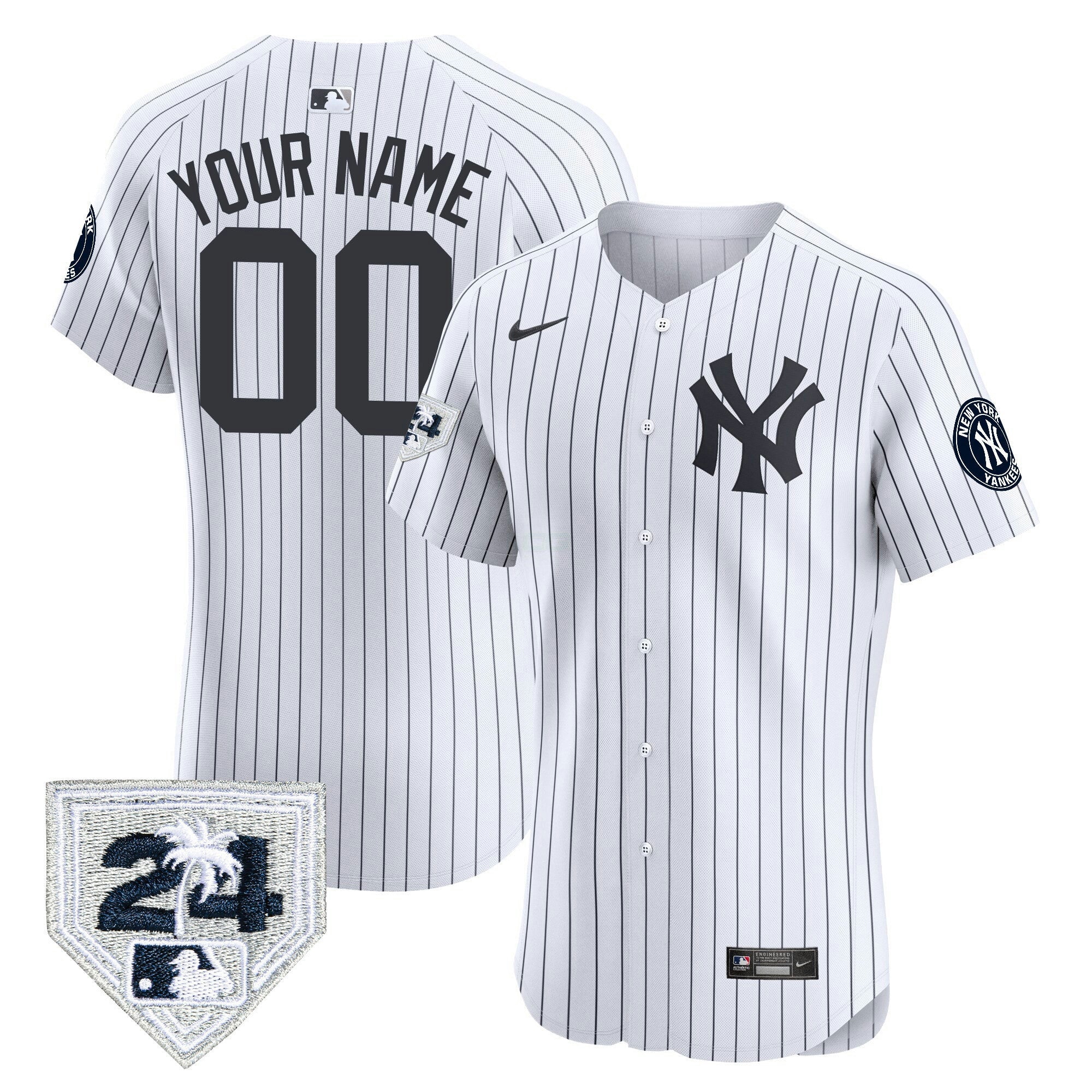 Camisa MLB New York 2024 Spring Training Patch Vapor Premier Elite Jersey V2
