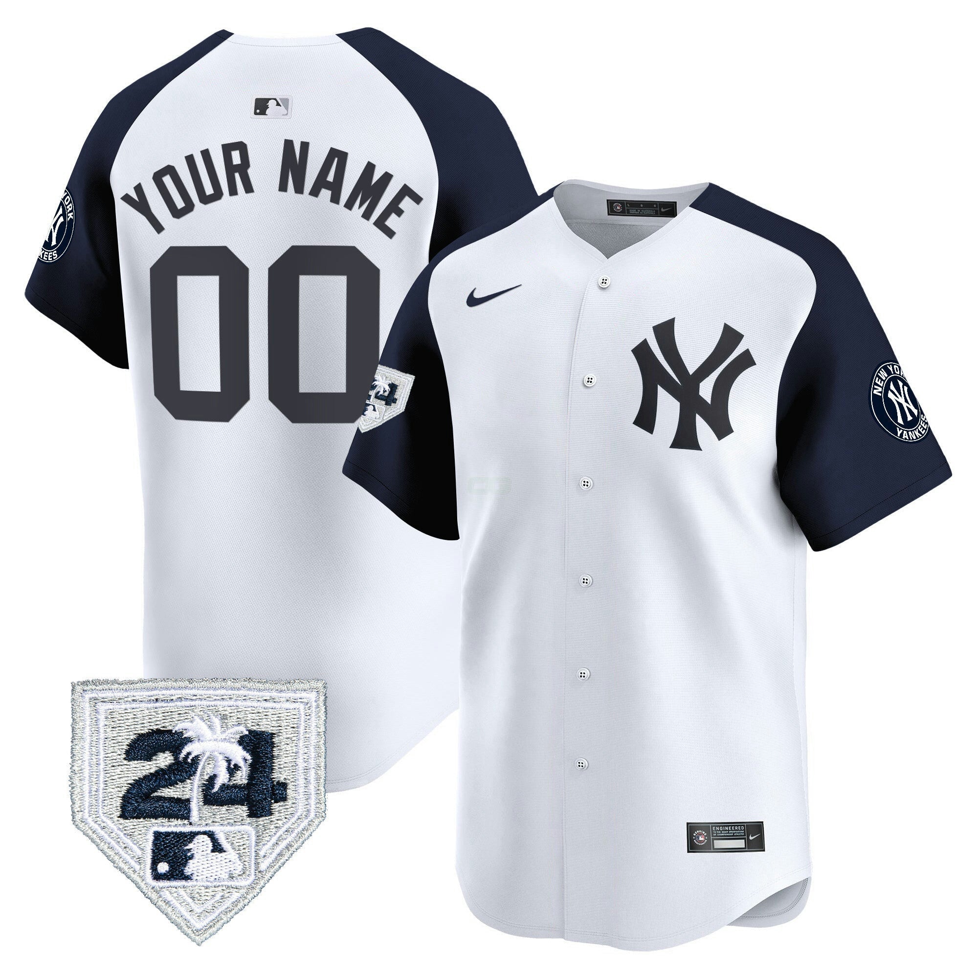 Camisa MLB New York 2024 Spring Training Patch Vapor Premier Limited Jersey V3