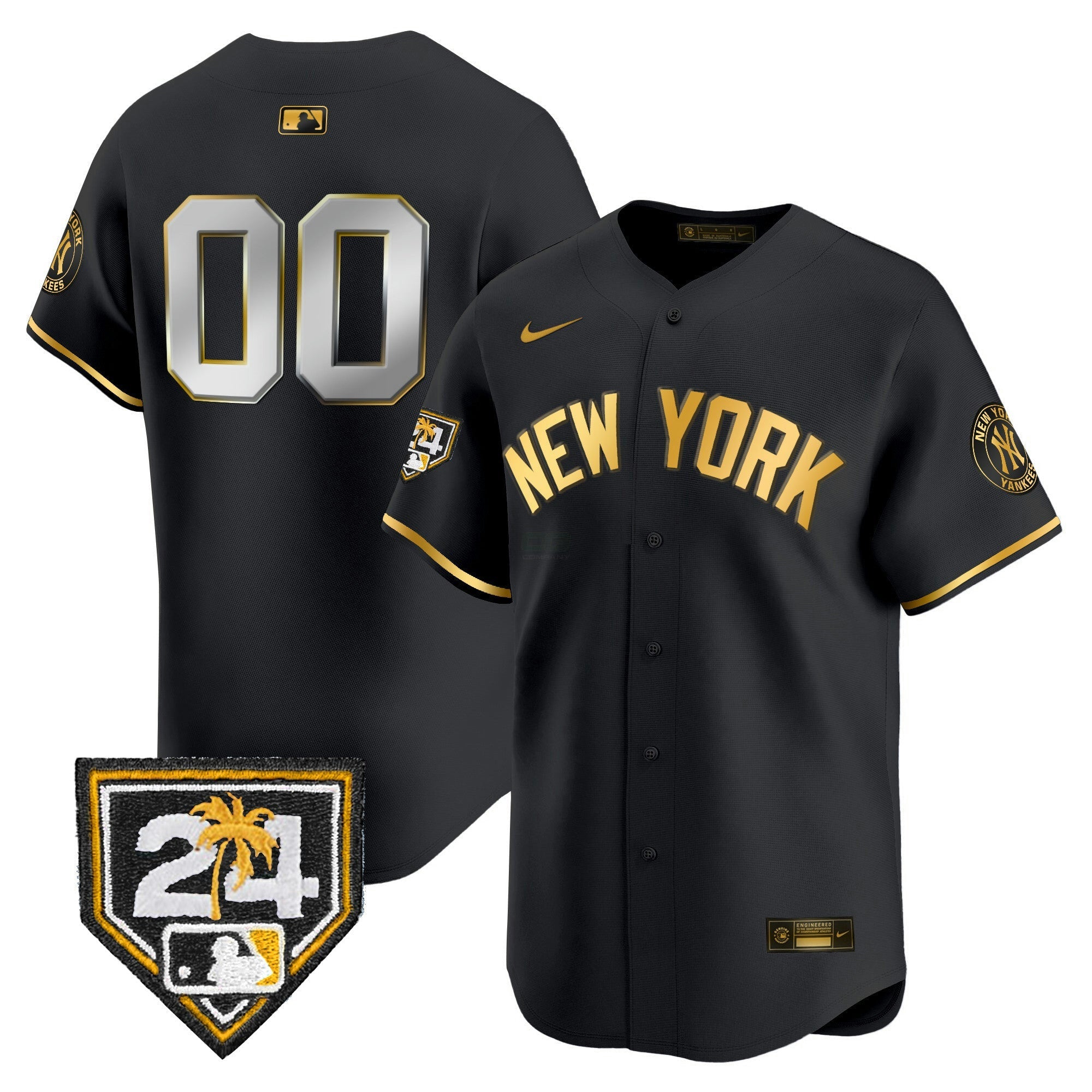 Camisa MLB New York 2024 Spring Training Patch Vapor Premier Limited Jersey V5