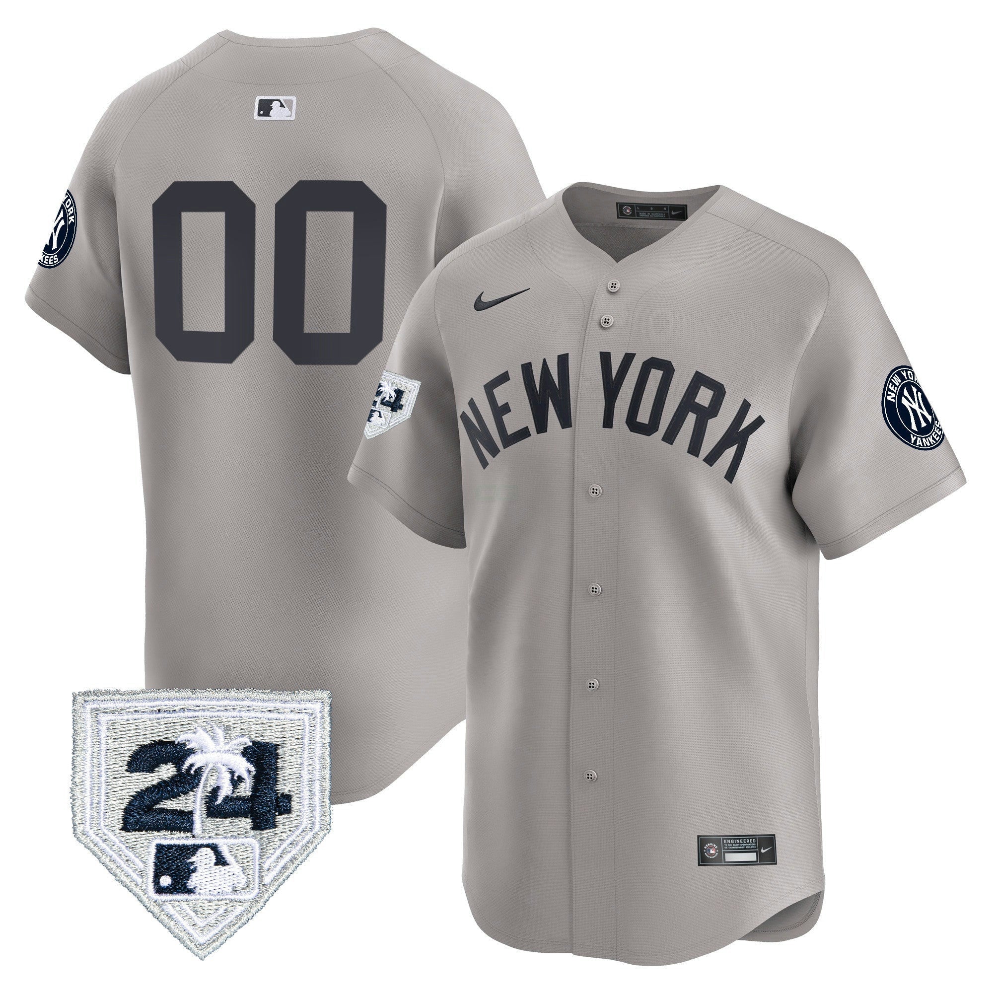Camisa MLB New York 2024 Spring Training Patch Vapor Premier Limited Jersey V5