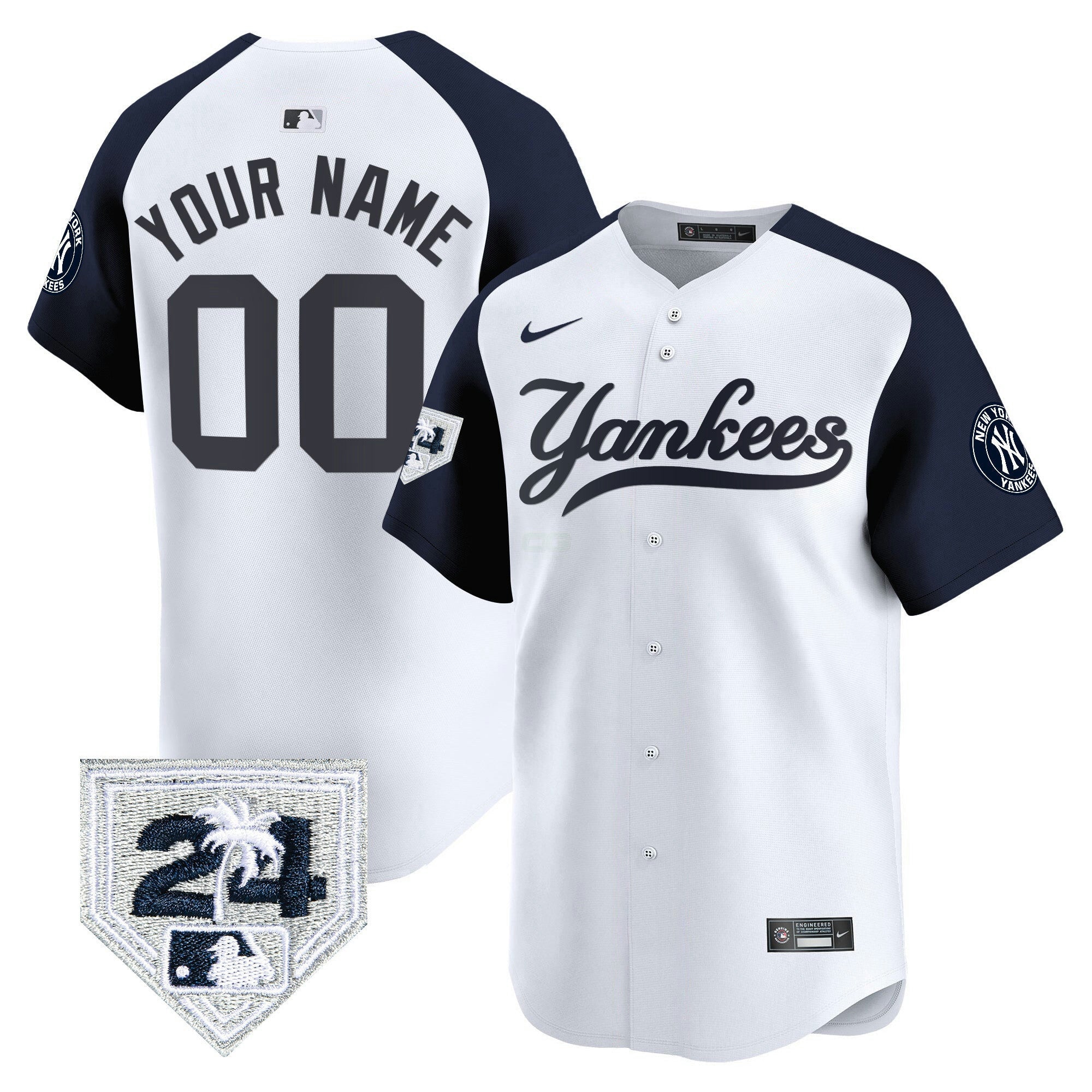 Camisa MLB New York 2024 Spring Training Patch Vapor Premier Limited Jersey V6