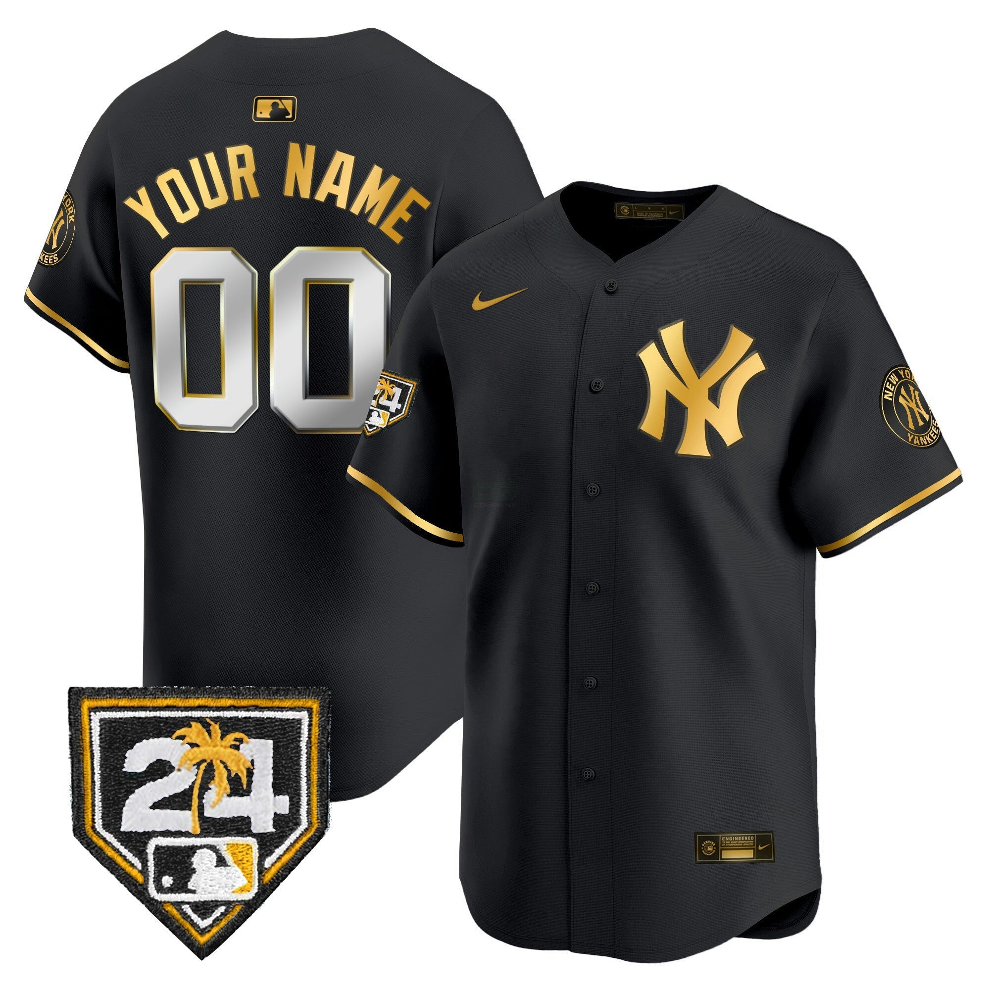 Camisa MLB New York 2024 Spring Training Patch Vapor Premier Limited Jersey V2