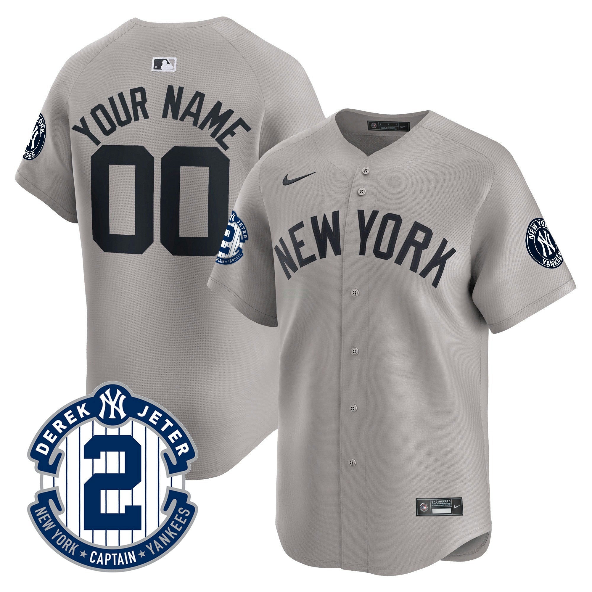 Camisa MLB New York Derek Jeter Patch Vapor Premier Limited Jersey