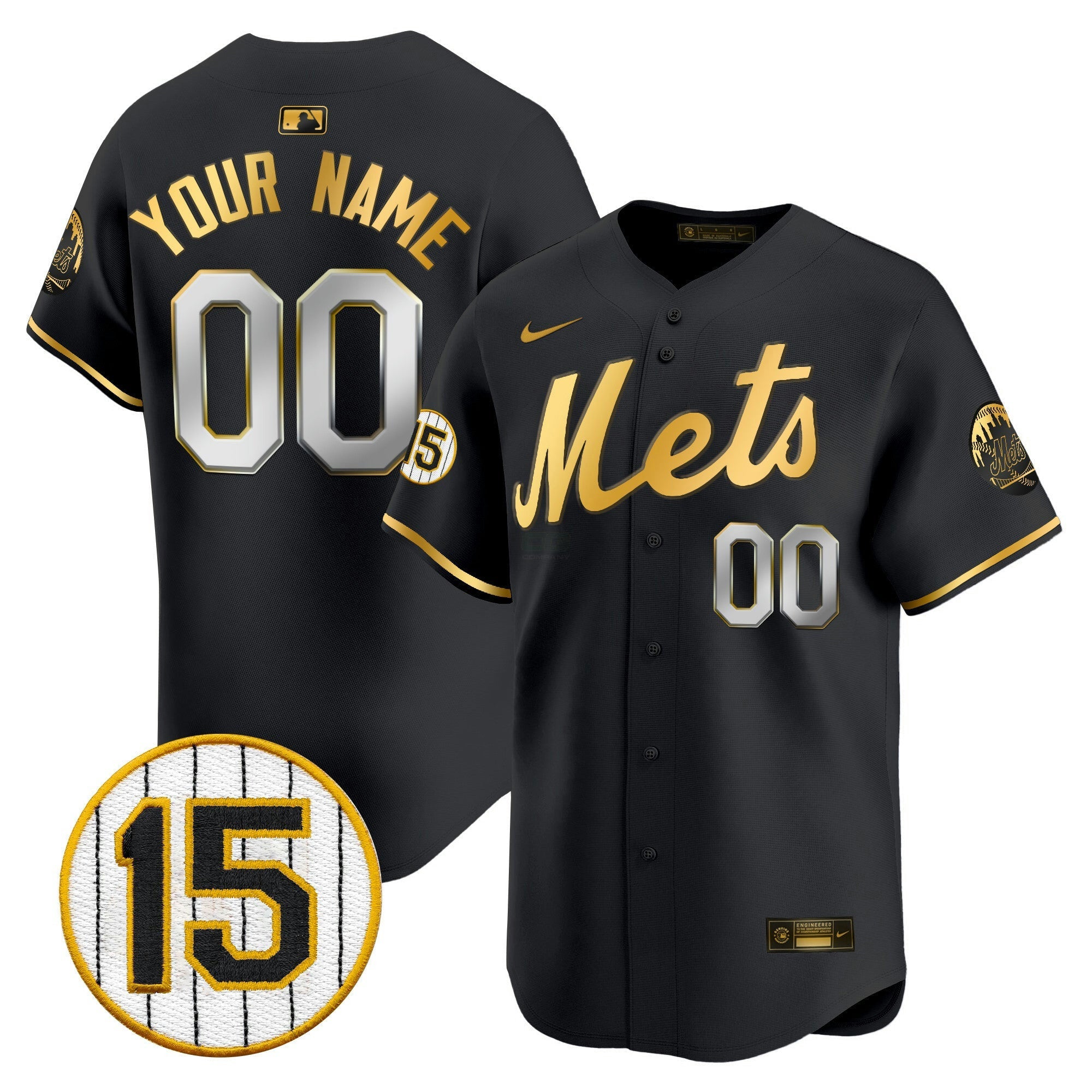 Camisa MLB New York Jerry Grote Patch Vapor Premier Limited Jersey
