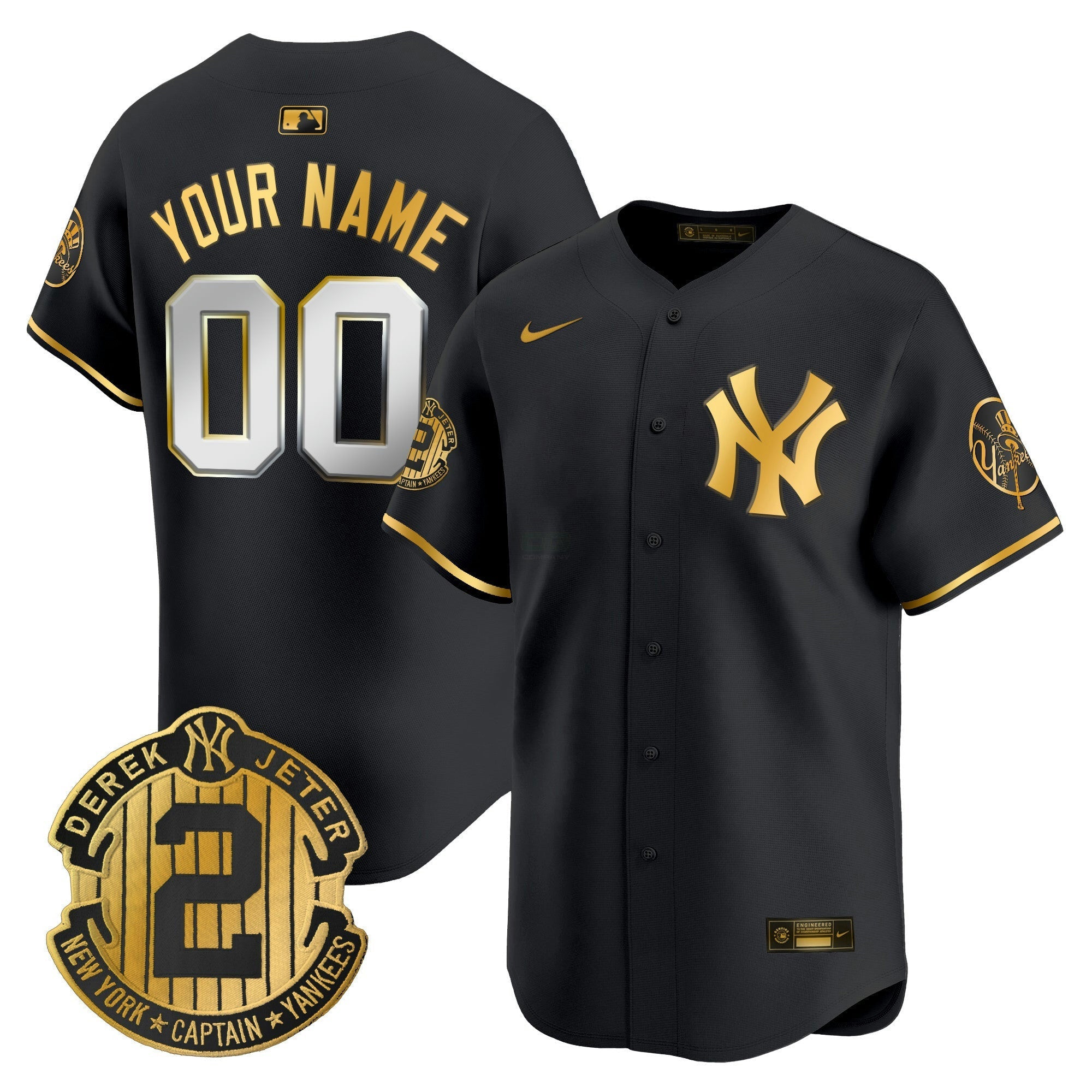 Camisa MLB New York Throwback Vapor Premier Limited Jersey – Derek Jeter Patch