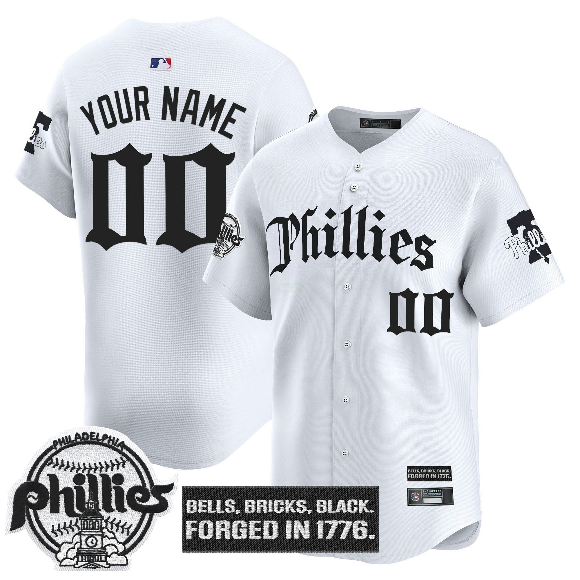 Camisa MLB Philadelphia ‘Gothic Liberty Edition’ Vapor Premier Limited Jersey