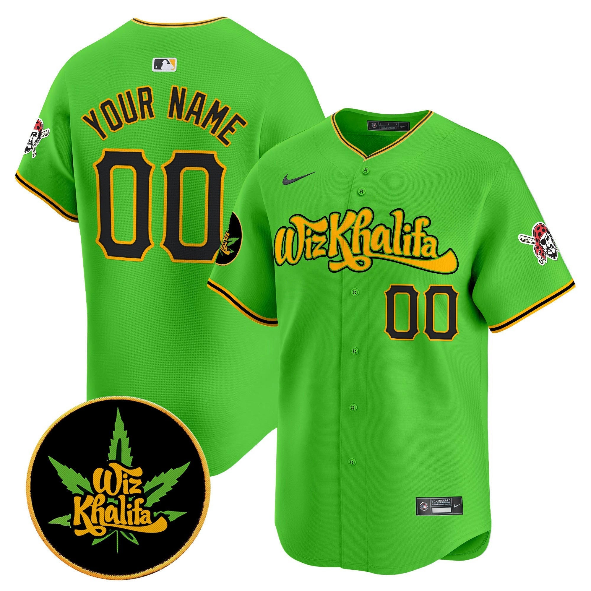 Camisa MLB Pittsburgh Wiz Khalifa Vapor Premier Limited Jersey