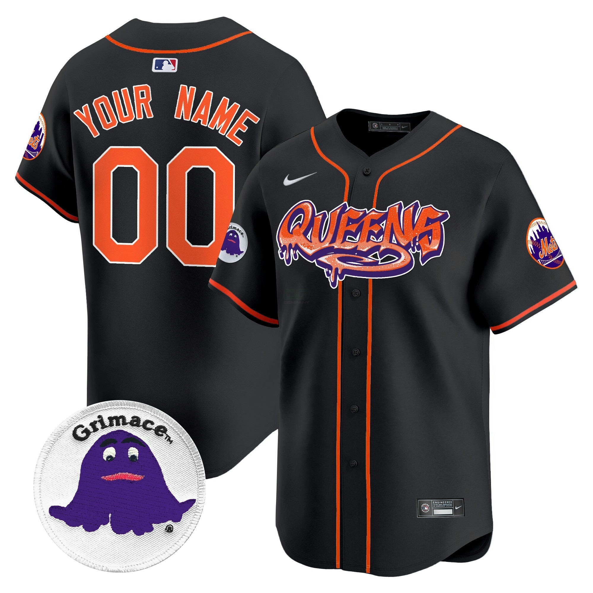 Camisa MLB Queens Graffiti Vapor Premier Limited Jersey