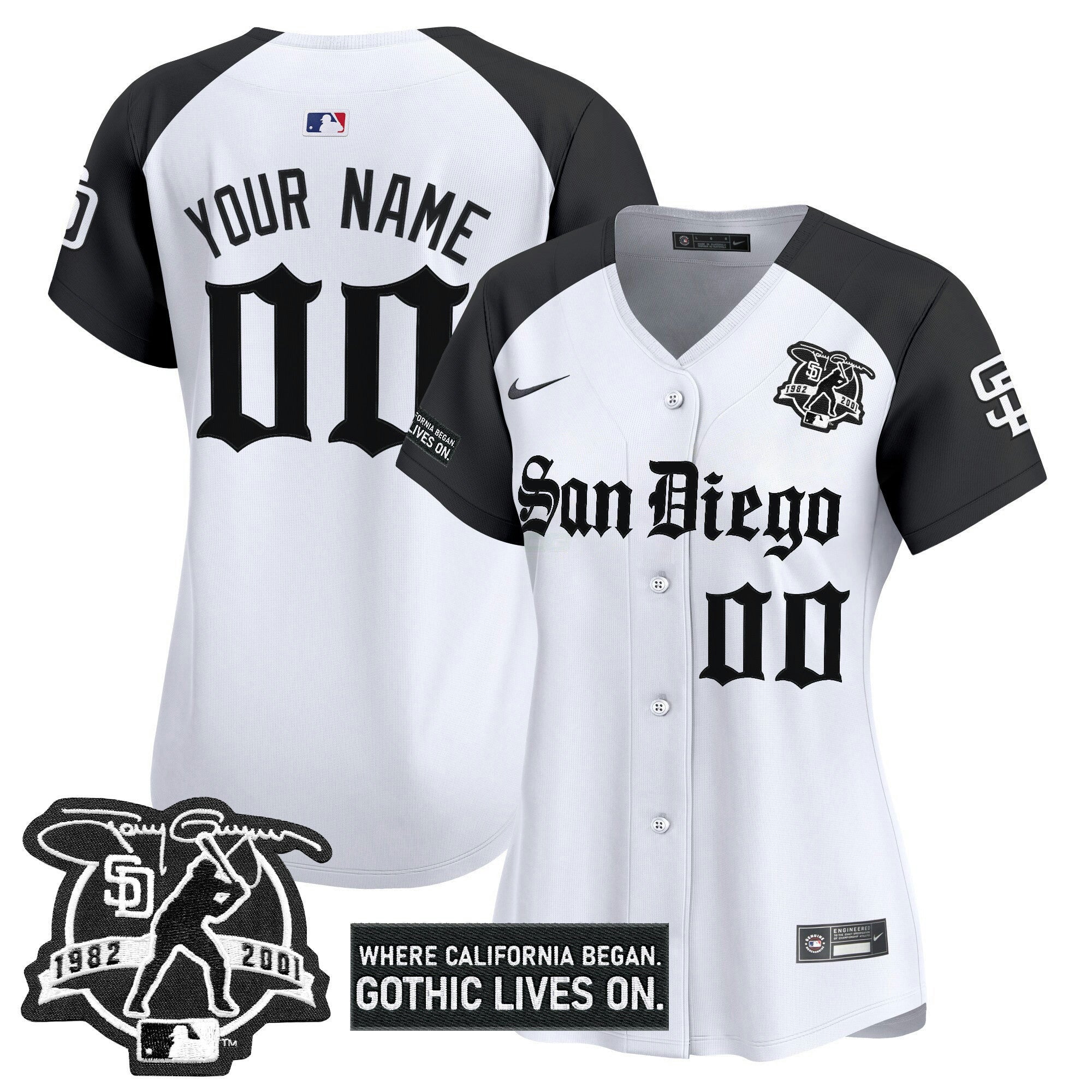 Camisa MLB San Diego ‘Gothic Edition’ Vapor Premier Limited Jersey