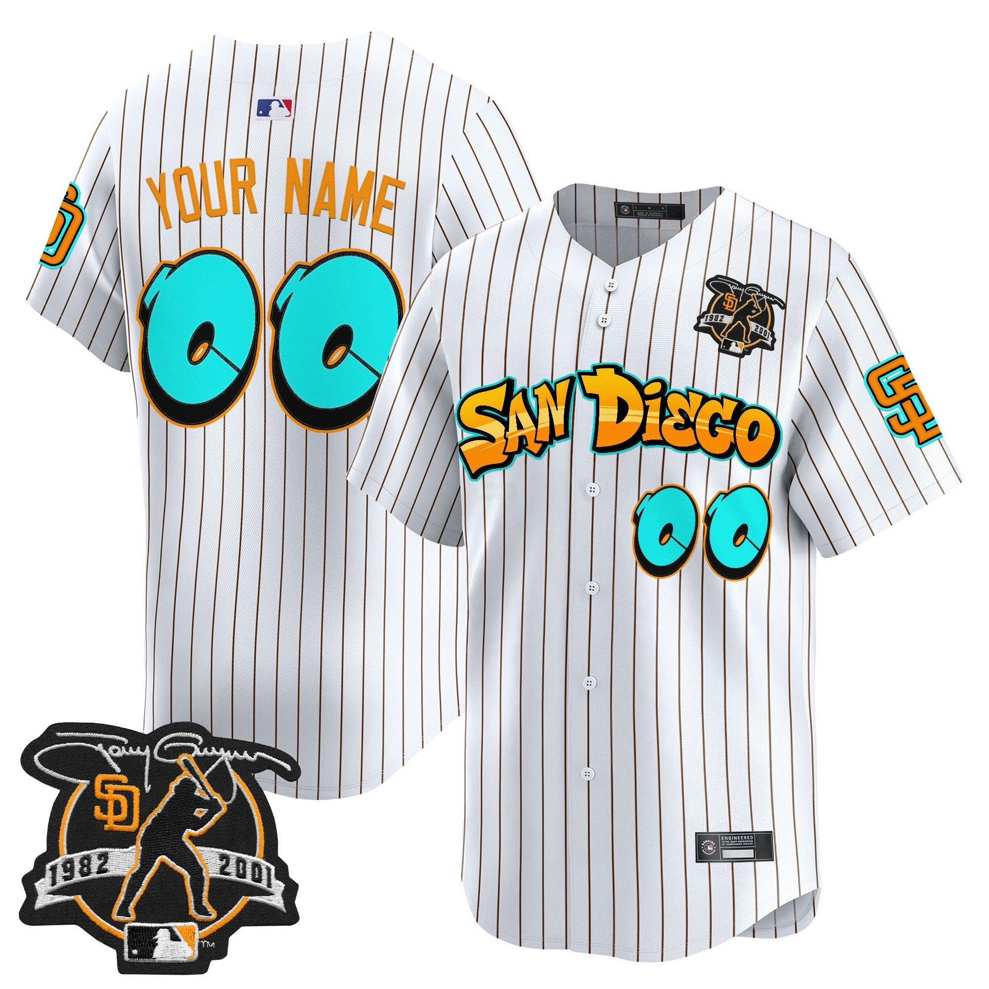 Camisa MLB San Diego ‘Graffiti Barrio Edition’ Vapor Premier Limited Jersey