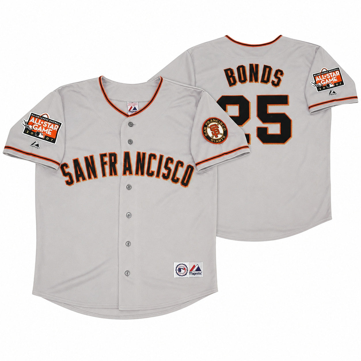 Camisa MLB San Francisco 2007 All Star Cinza Away Jersey