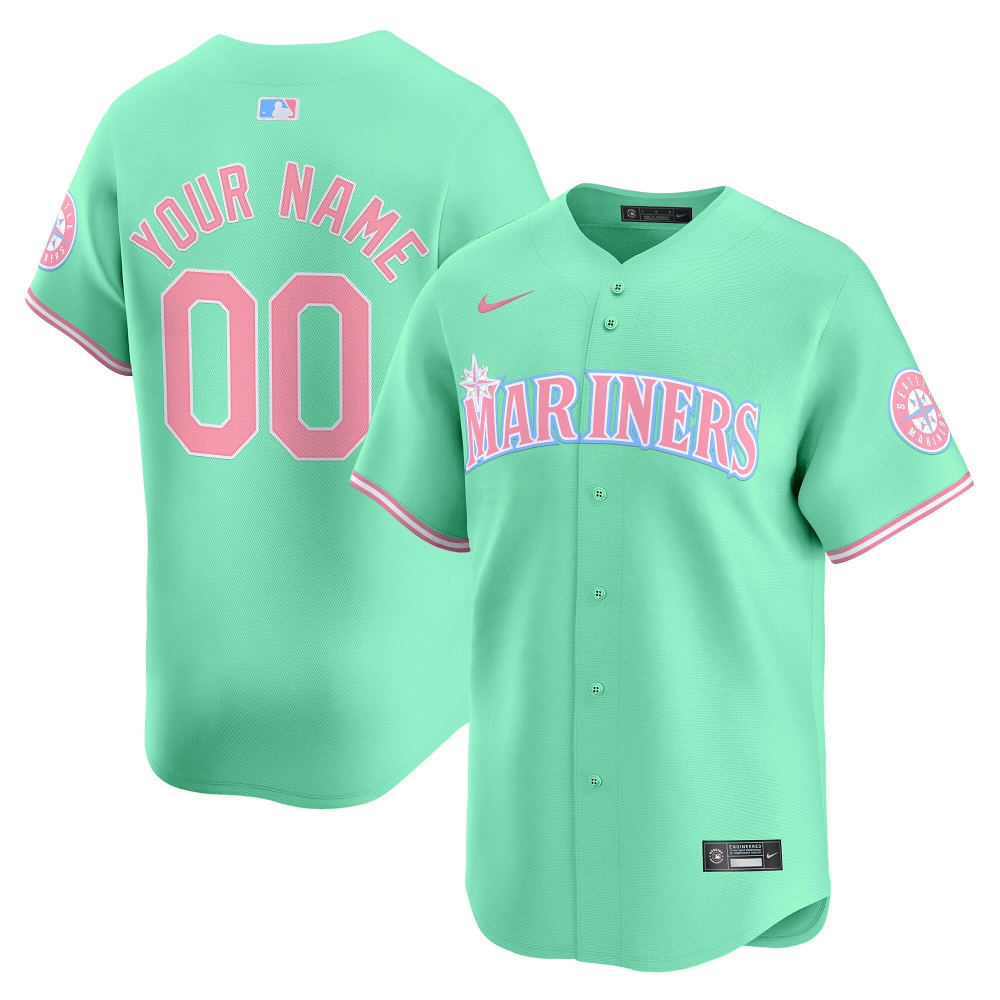 Camisa MLB Seattle Bubblegum Pink Vapor Premier Limited Jersey