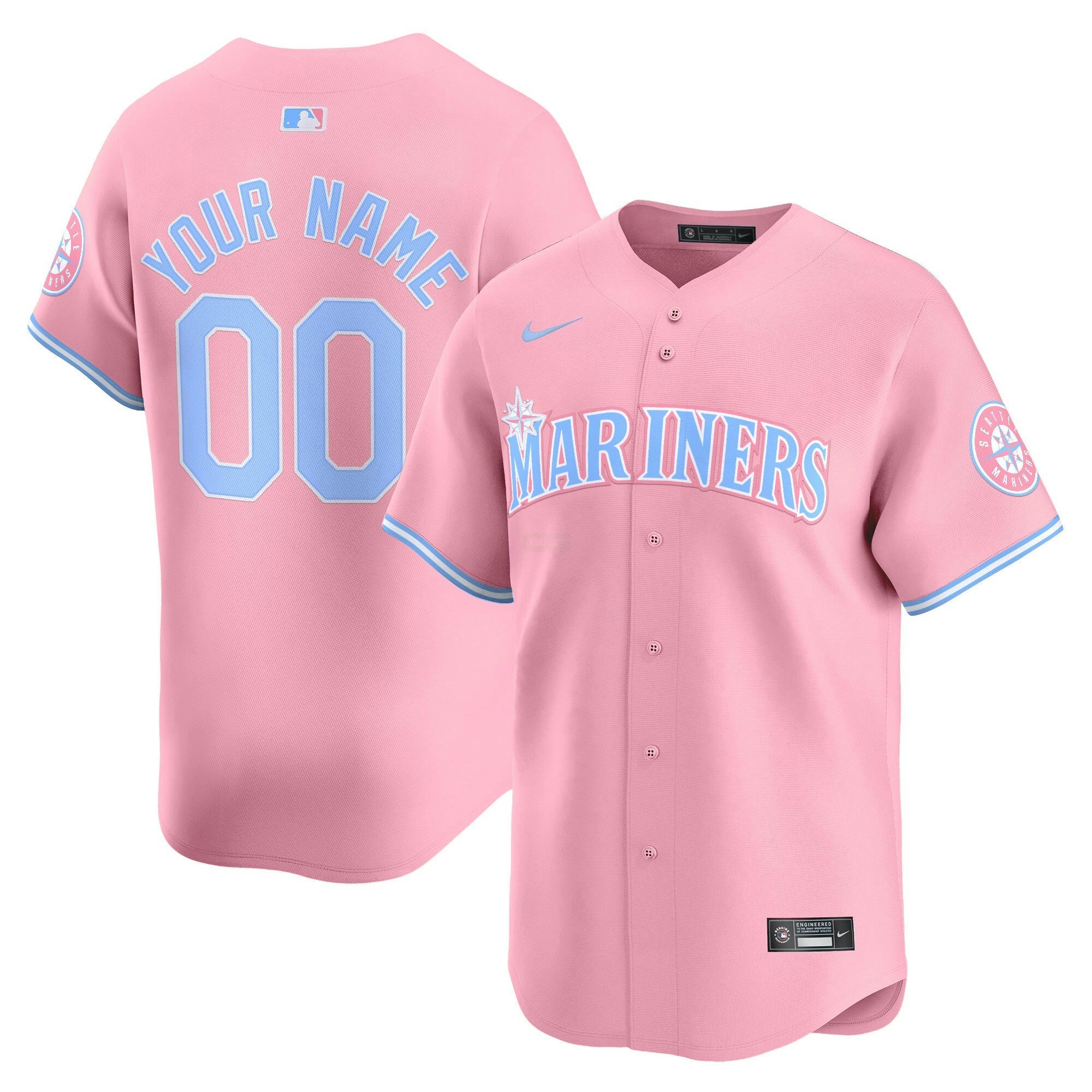 Camisa MLB Seattle Bubblegum Pink Vapor Premier Limited Jersey