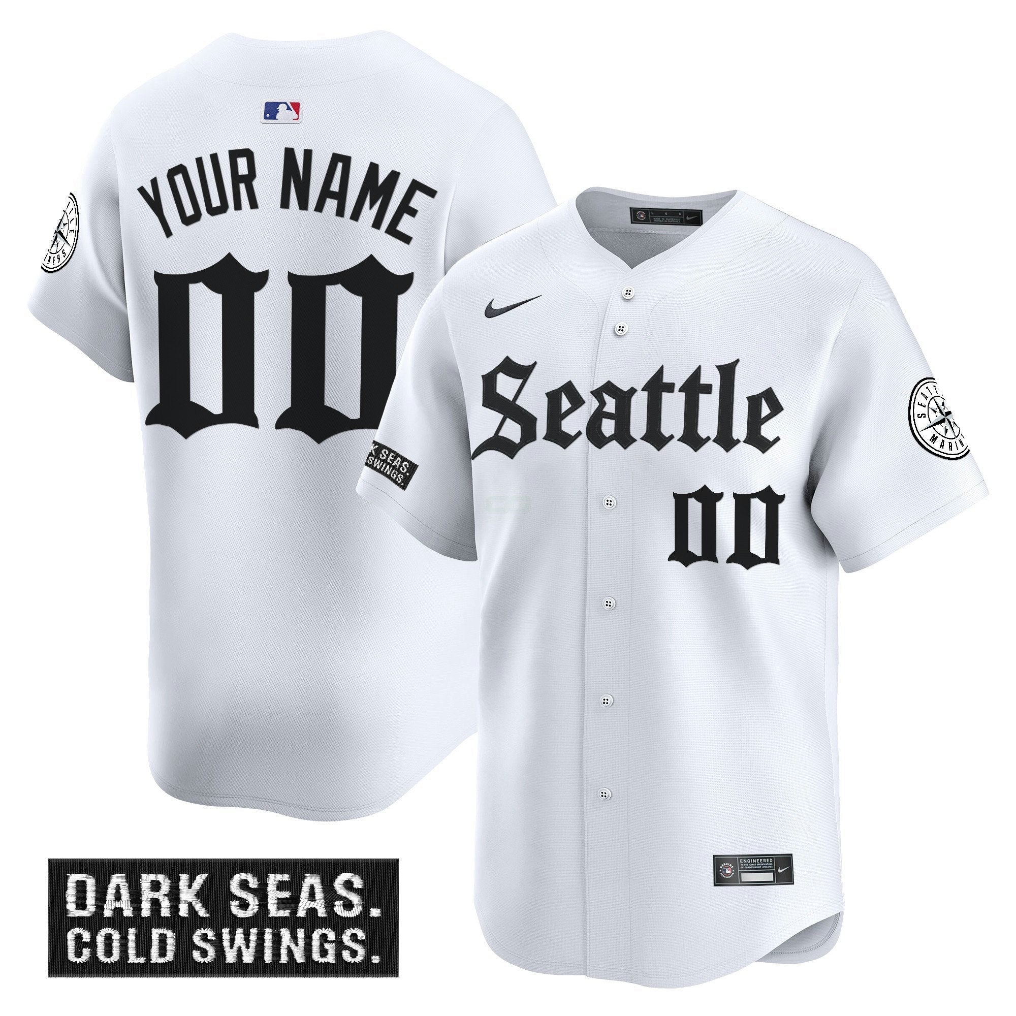 Camisa MLB Seattle ‘Deep Sea Gothic Edition’ Vapor Premier Limited Jersey