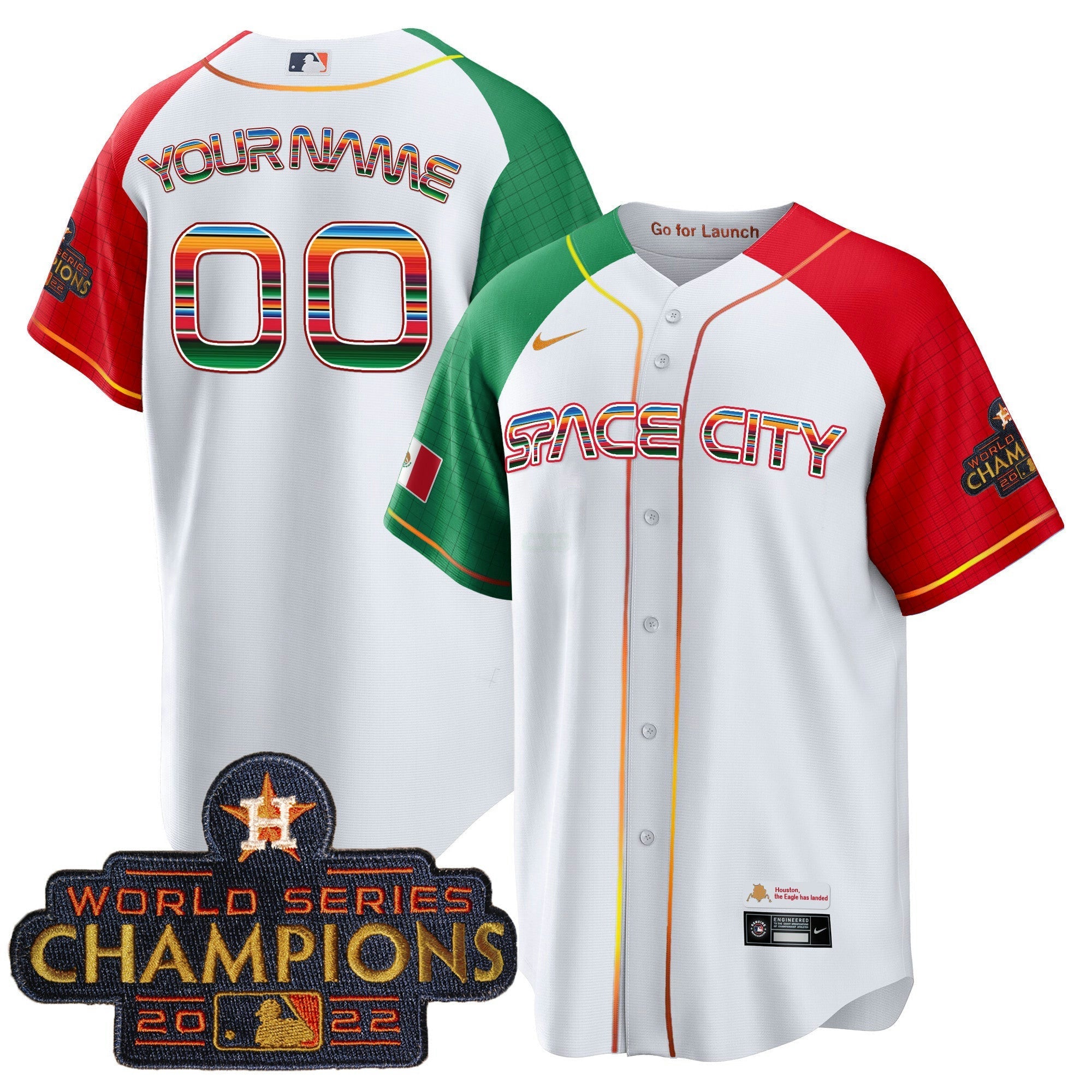 Camisa MLB Space City Mexico Cool Base Jersey