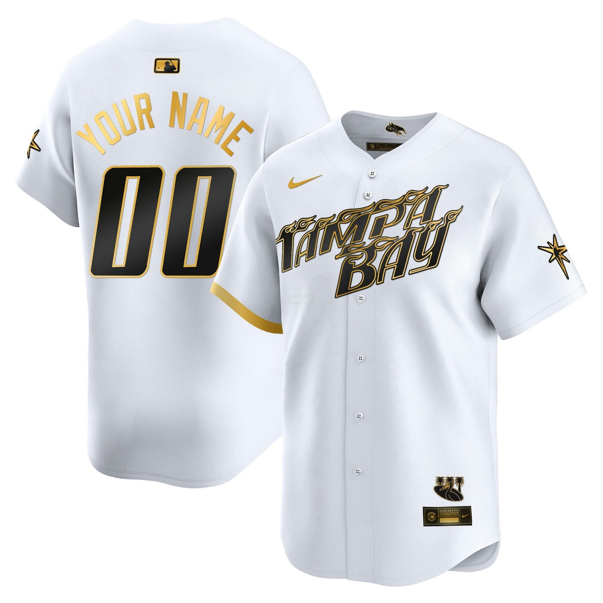 Camisa MLB Tampa Bay 2024 City Connect Vapor Premier Limited Jersey – Grafite