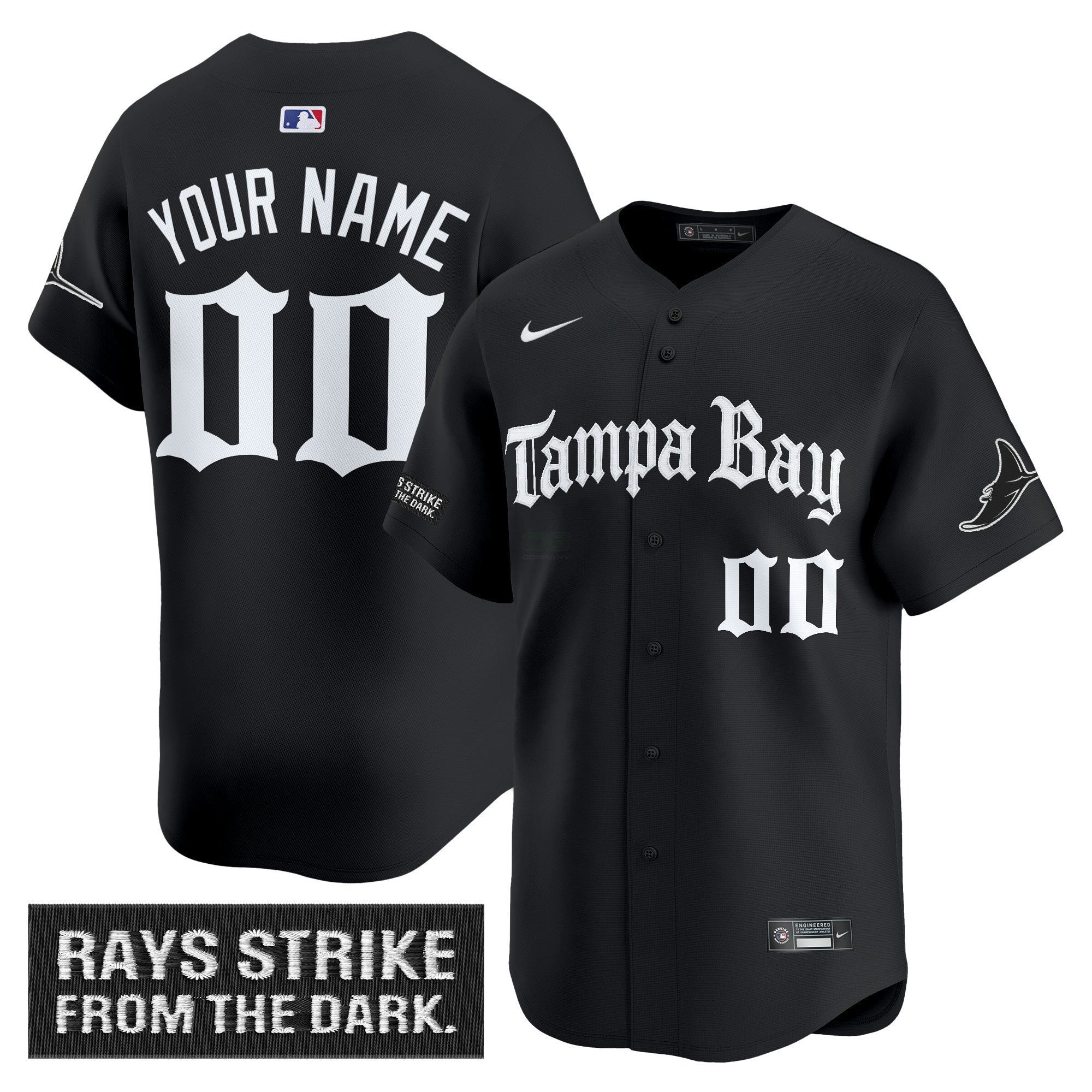 Camisa MLB Tampa Bay ‘Gothic Deepwater Edition’ Vapor Premier Limited Jersey