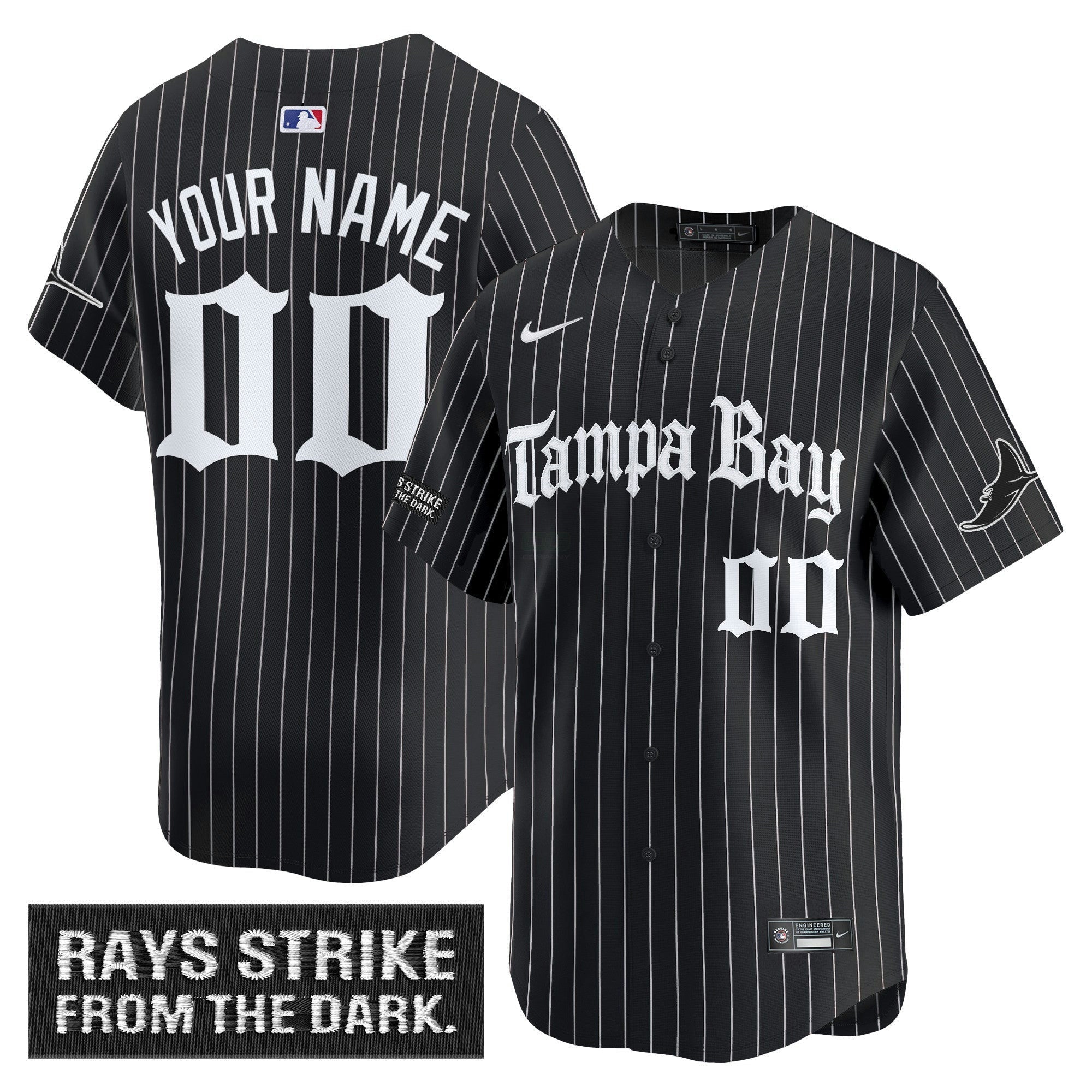 Camisa MLB Tampa Bay ‘Gothic Deepwater Edition’ Vapor Premier Limited Jersey