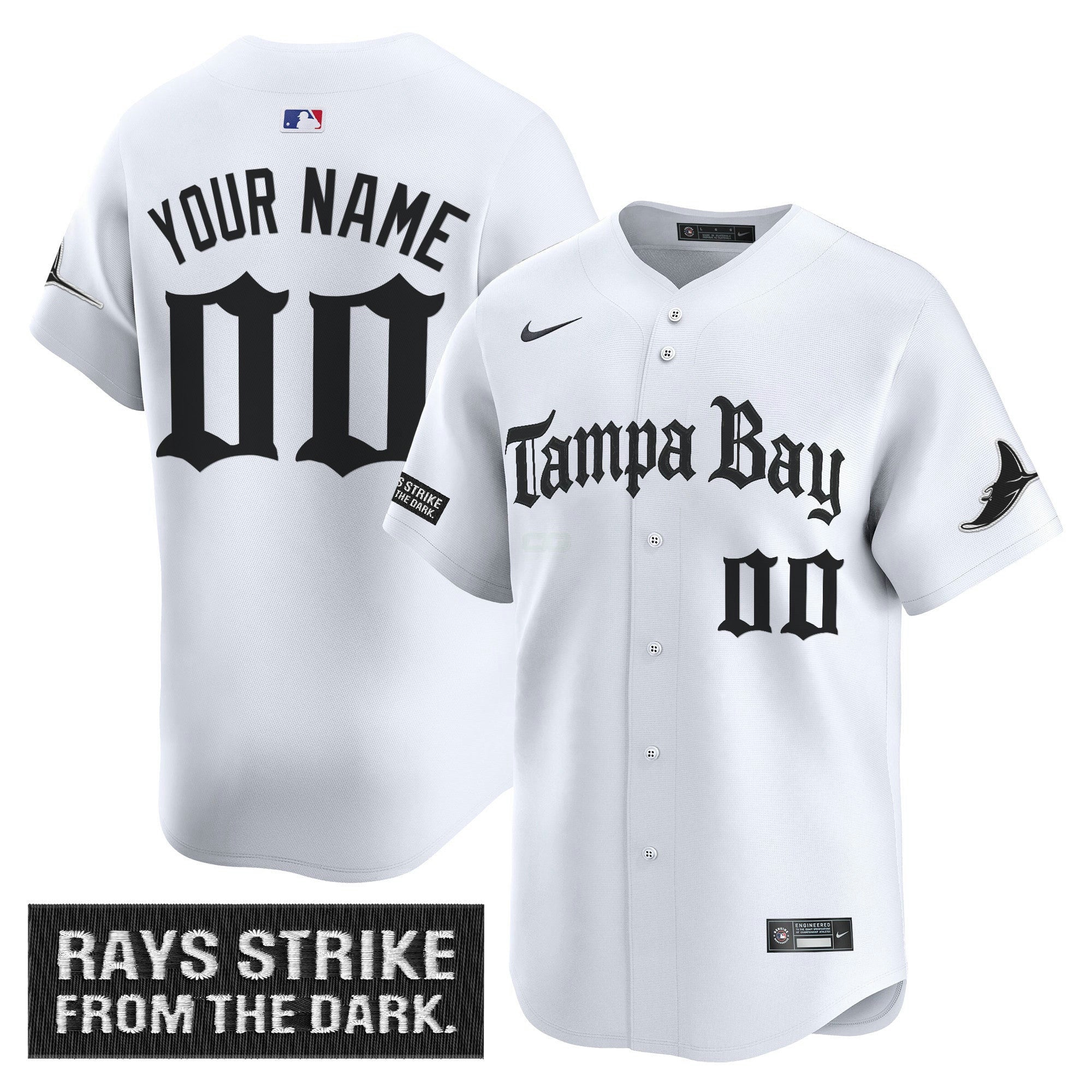 Camisa MLB Tampa Bay ‘Gothic Deepwater Edition’ Vapor Premier Limited Jersey