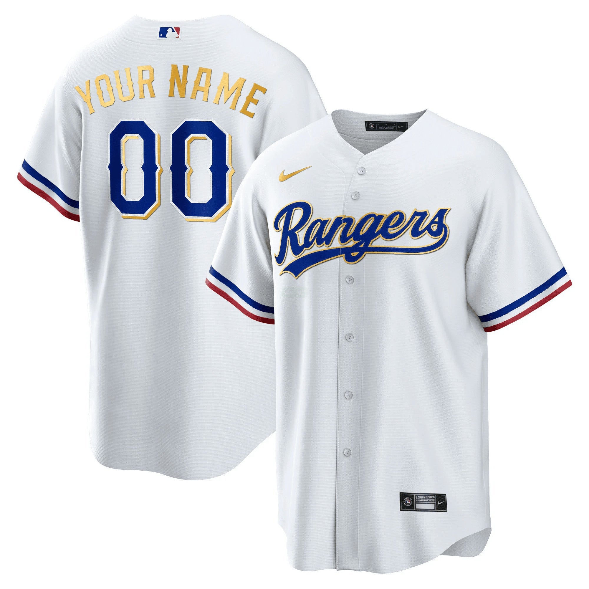 Camisa MLB Texas 2023 Dourada Trim Jersey