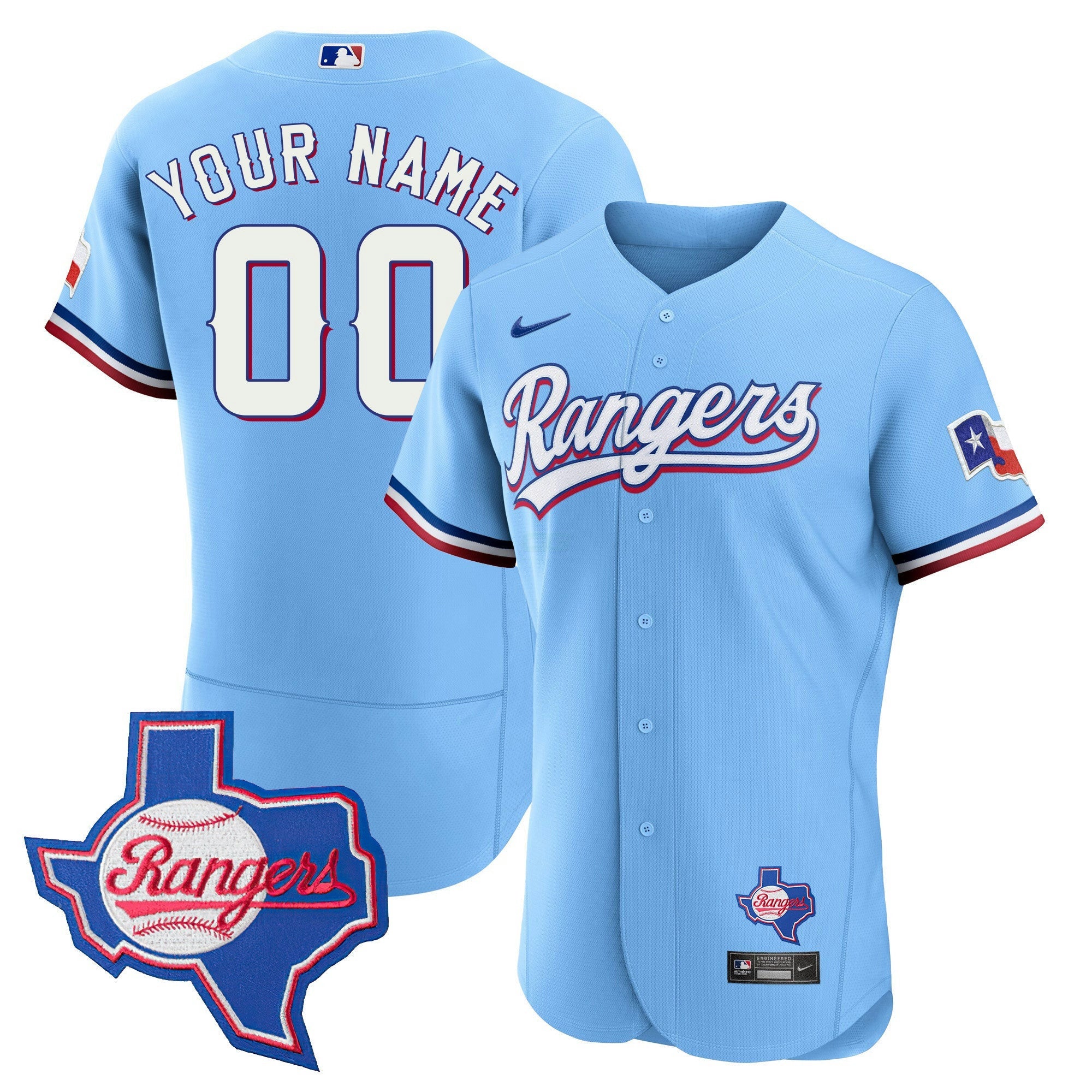 Camisa MLB Texas 2023 Flex Base Jersey – Texas Patch