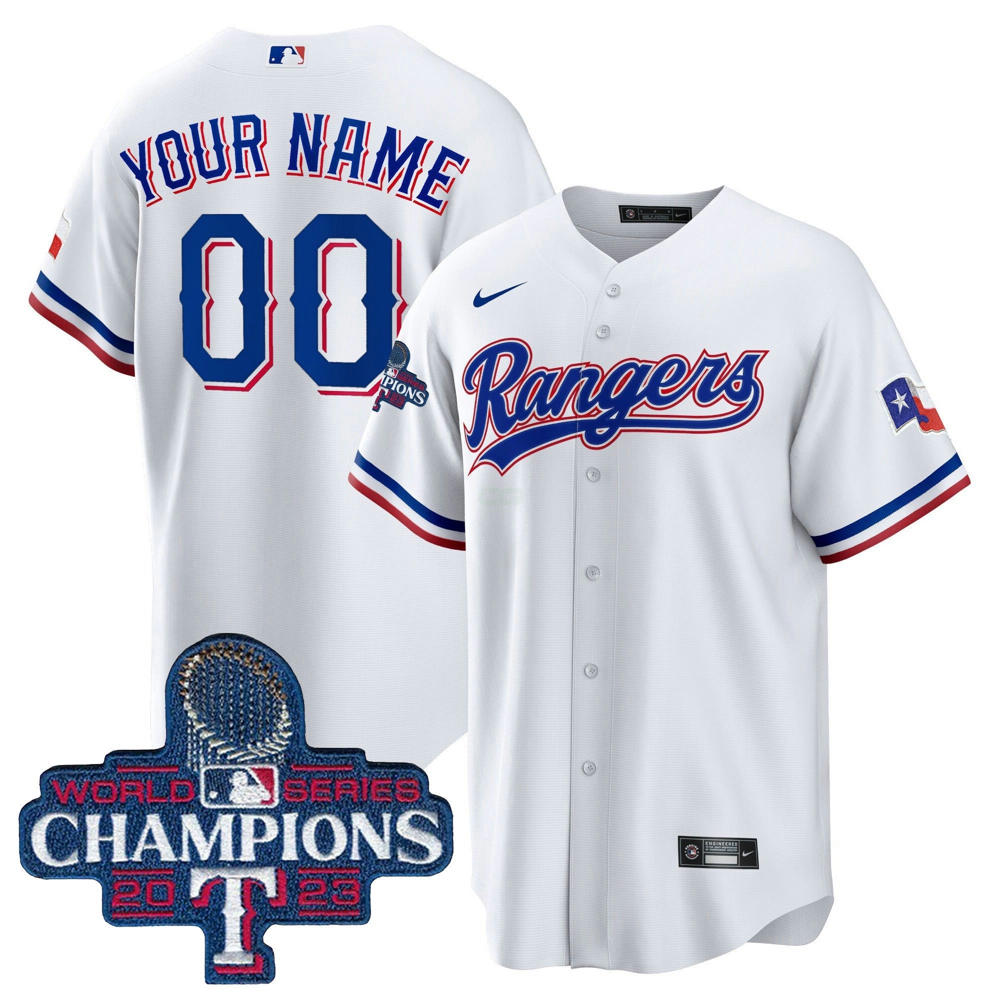 Camisa MLB Texas 2023 World Series Champions Cool Base Jersey V3