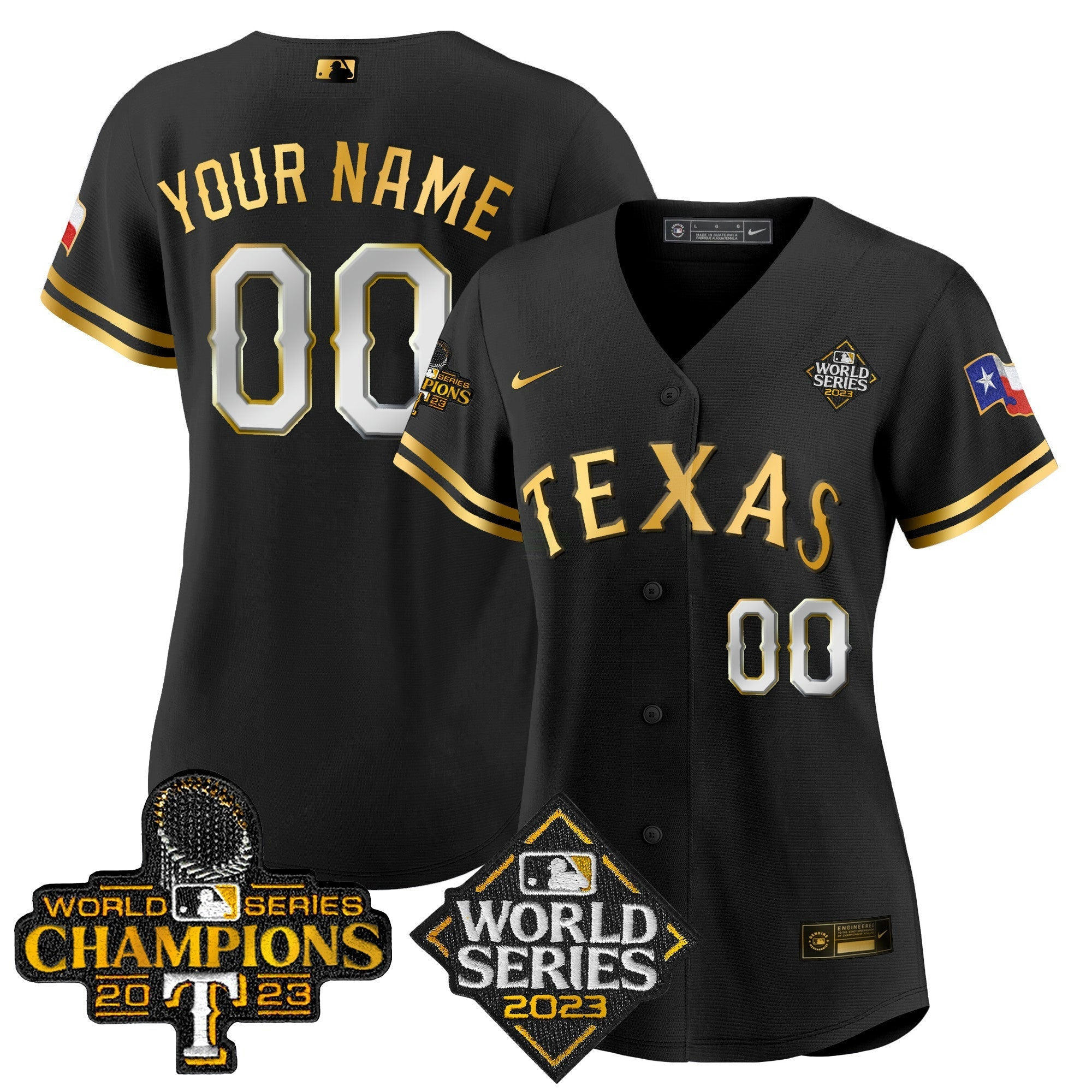 Camisa MLB Texas 2023 World Series Champions Cool Base Jersey V4