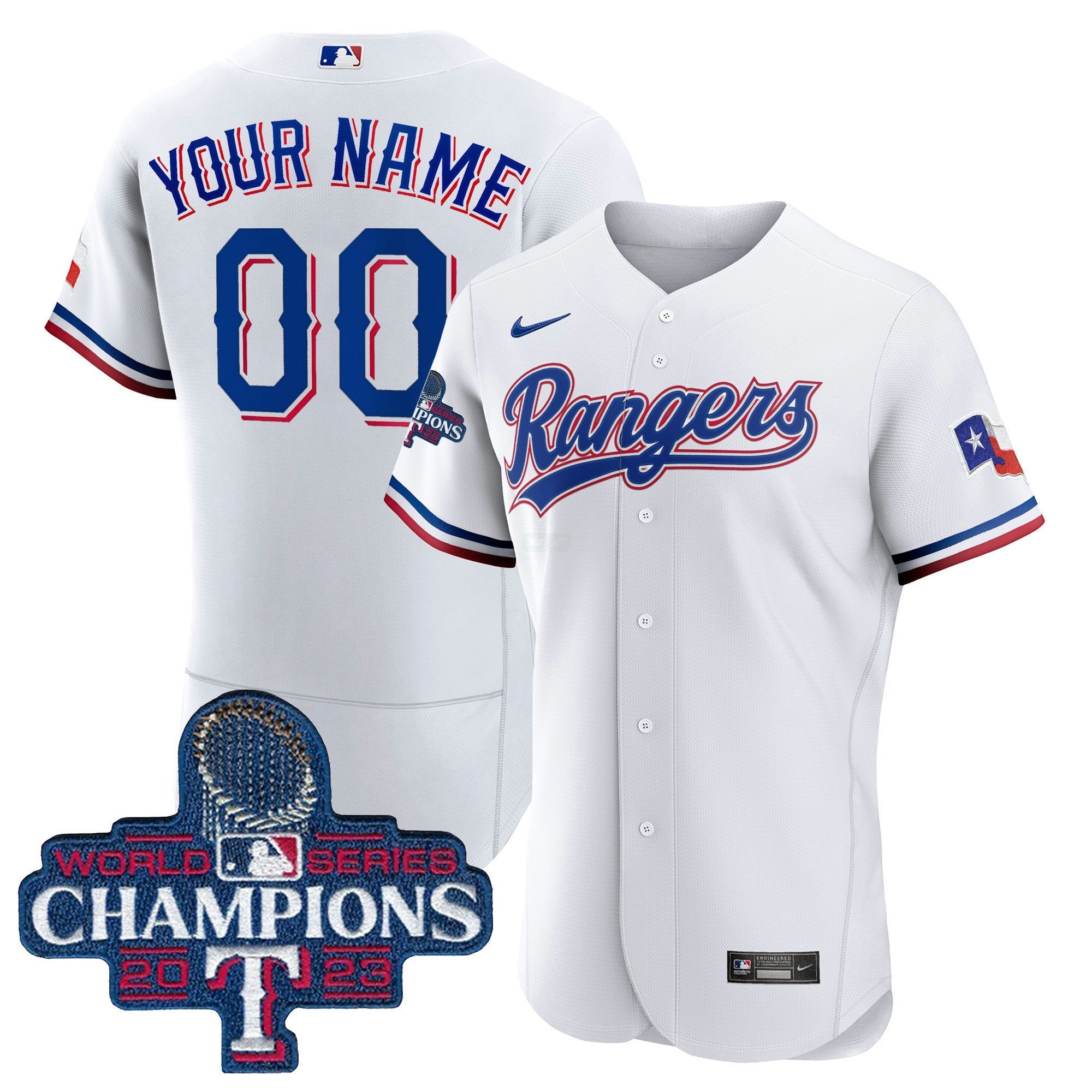 Camisa MLB Texas 2023 World Series Champions Flex Base Jersey V3