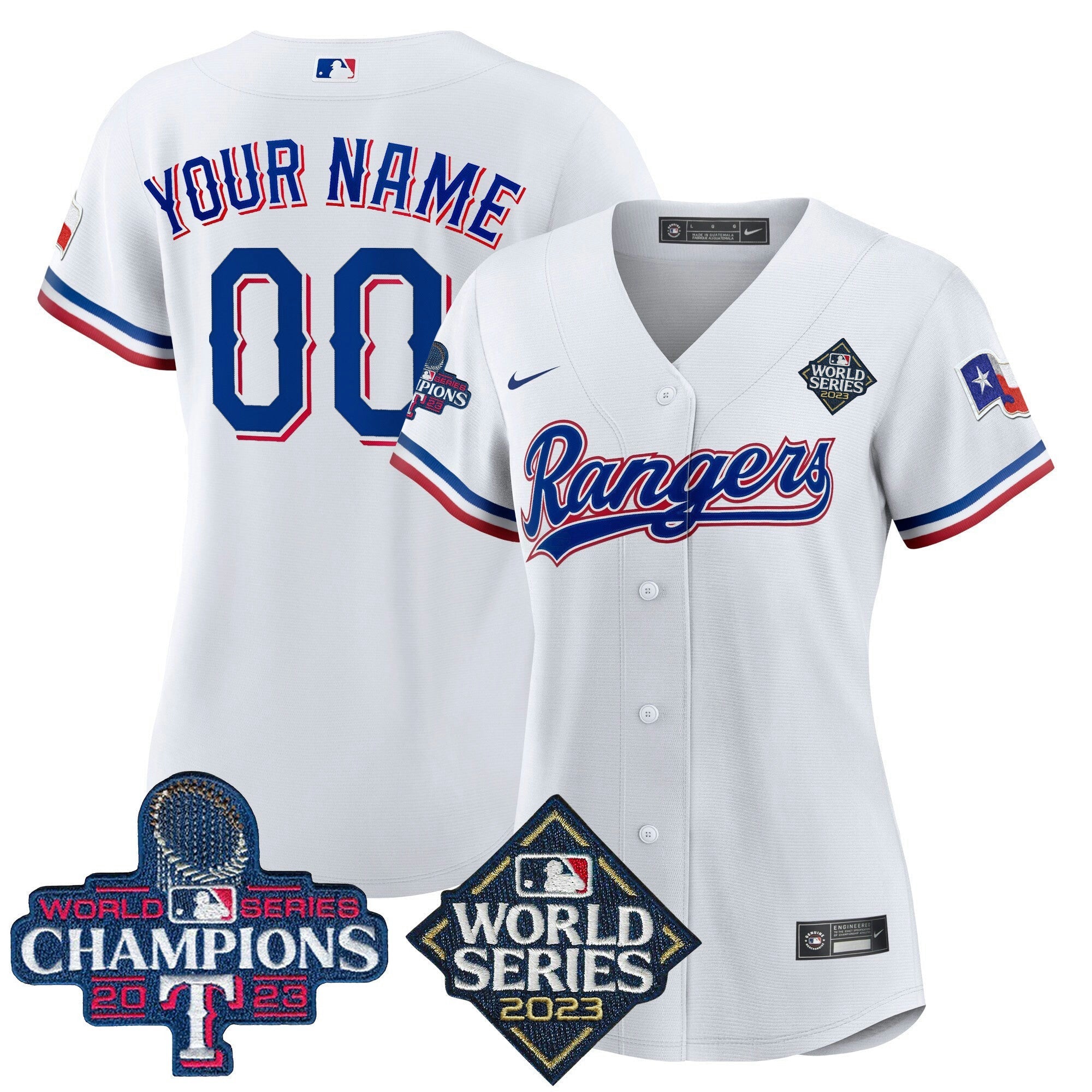 Camisa MLB Texas 2023 World Series Champions Flex Base Jersey V4