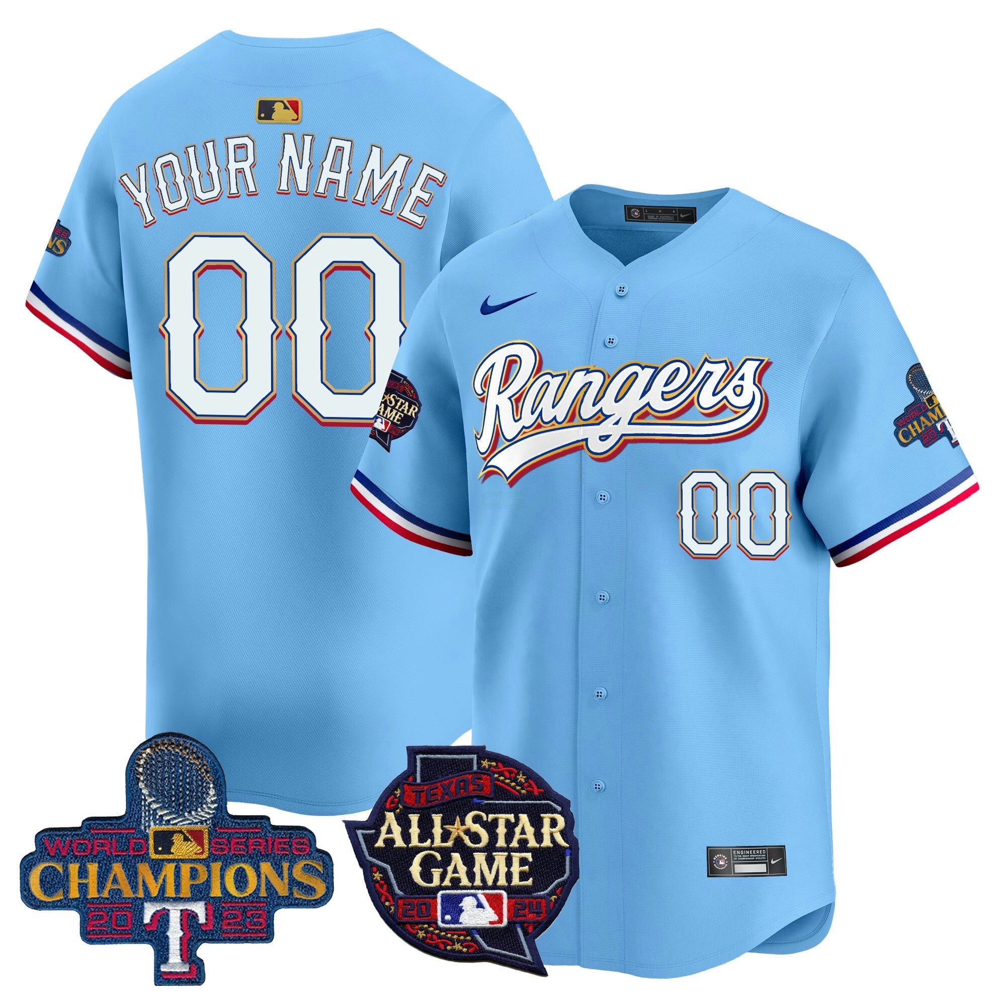Camisa MLB Texas 2024 All Star Game Patch Vapor Premier Limited Jersey
