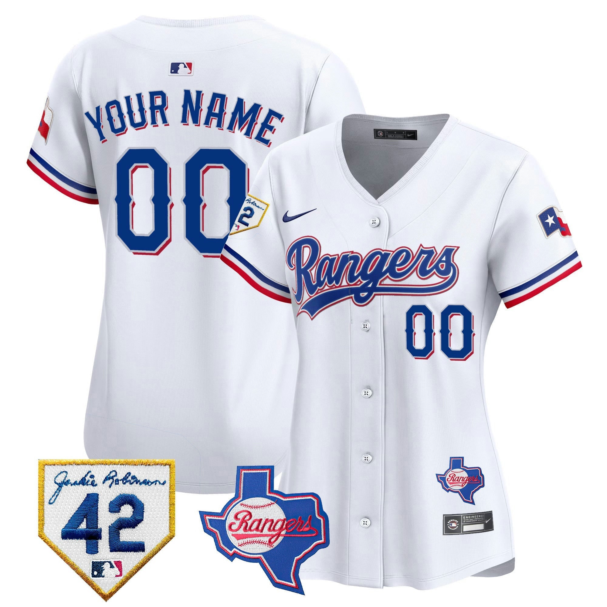 Camisa MLB Texas 2024 Jackie Robinson Patch Vapor Premier Limited Jersey