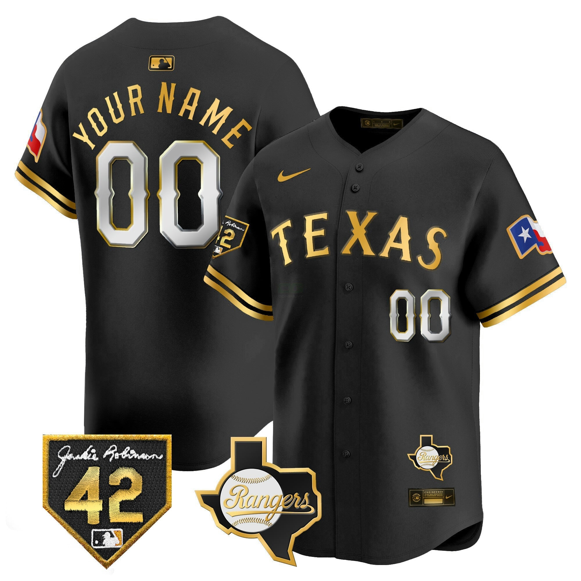 Camisa MLB Texas 2024 Jackie Robinson Patch Vapor Premier Limited Jersey