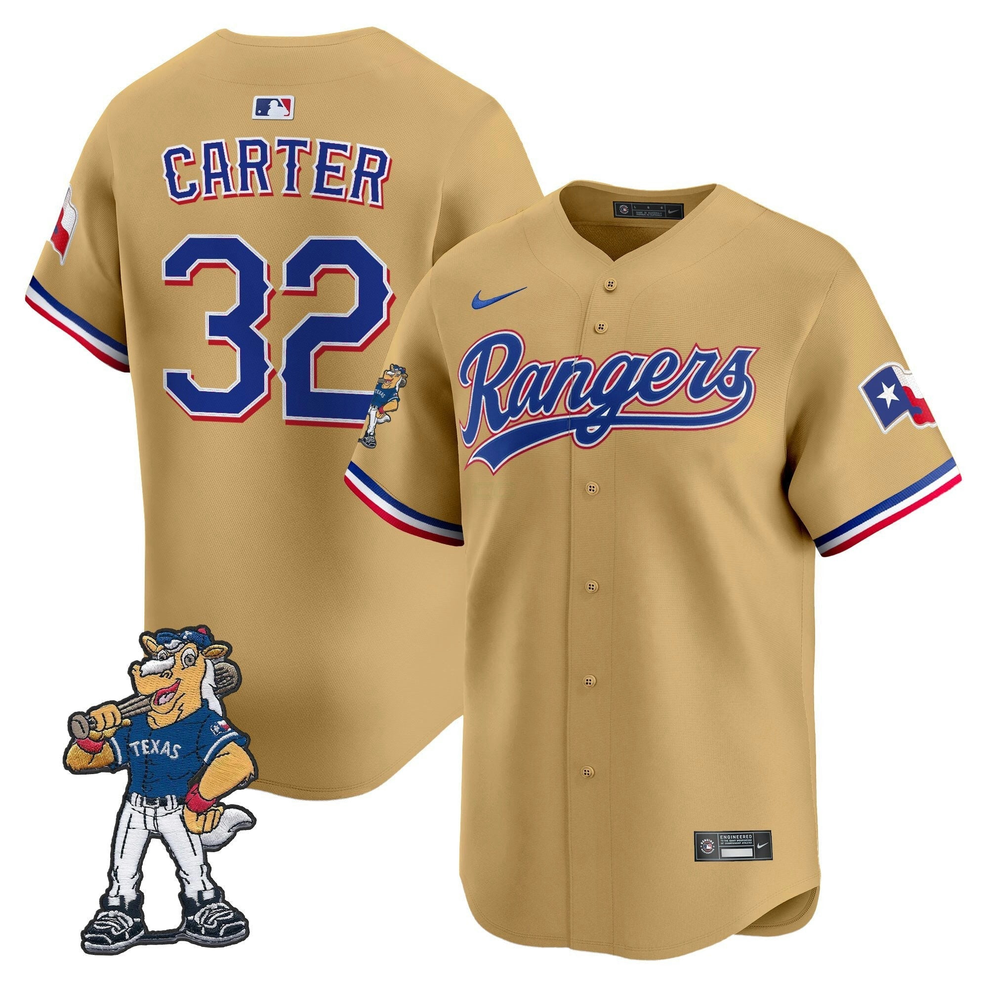 Camisa MLB Texas – Captain Patch Vapor Premier Limited Jersey