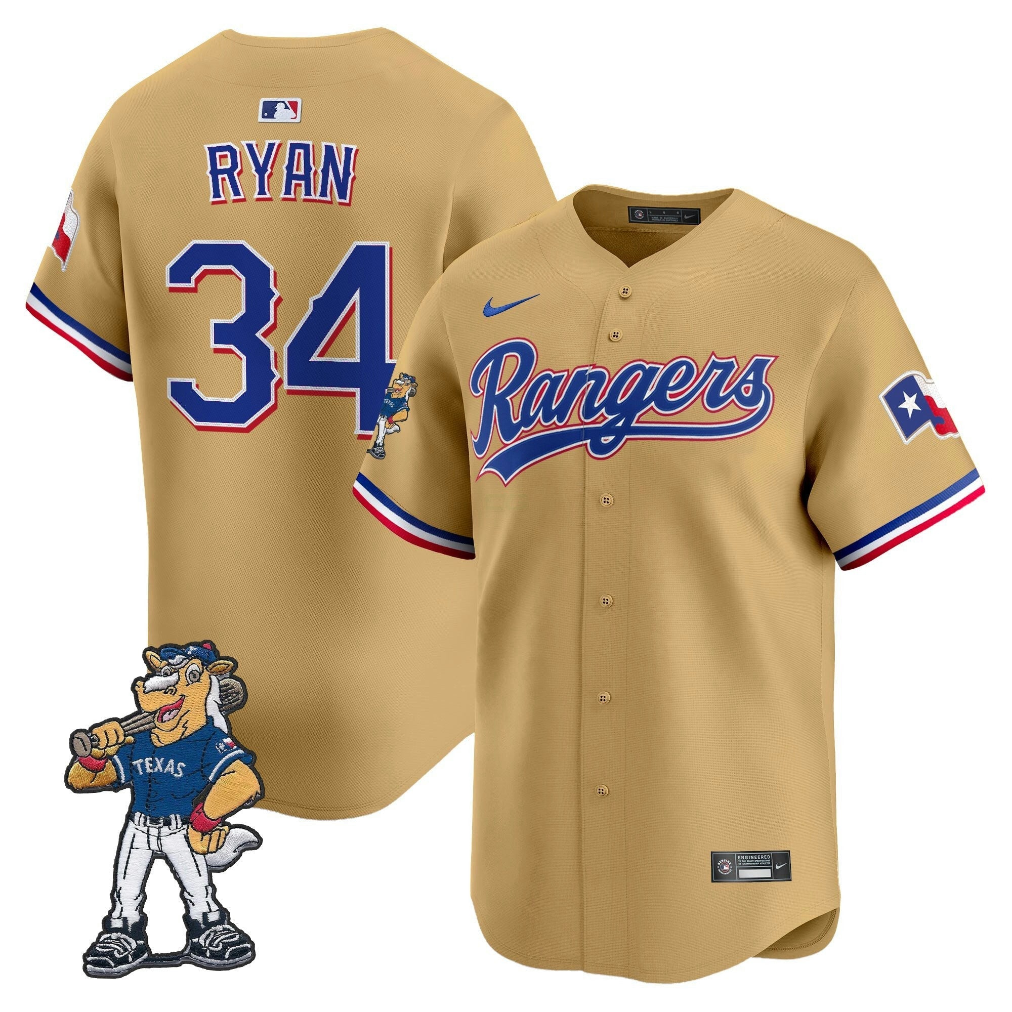 Camisa MLB Texas – Captain Patch Vapor Premier Limited Jersey