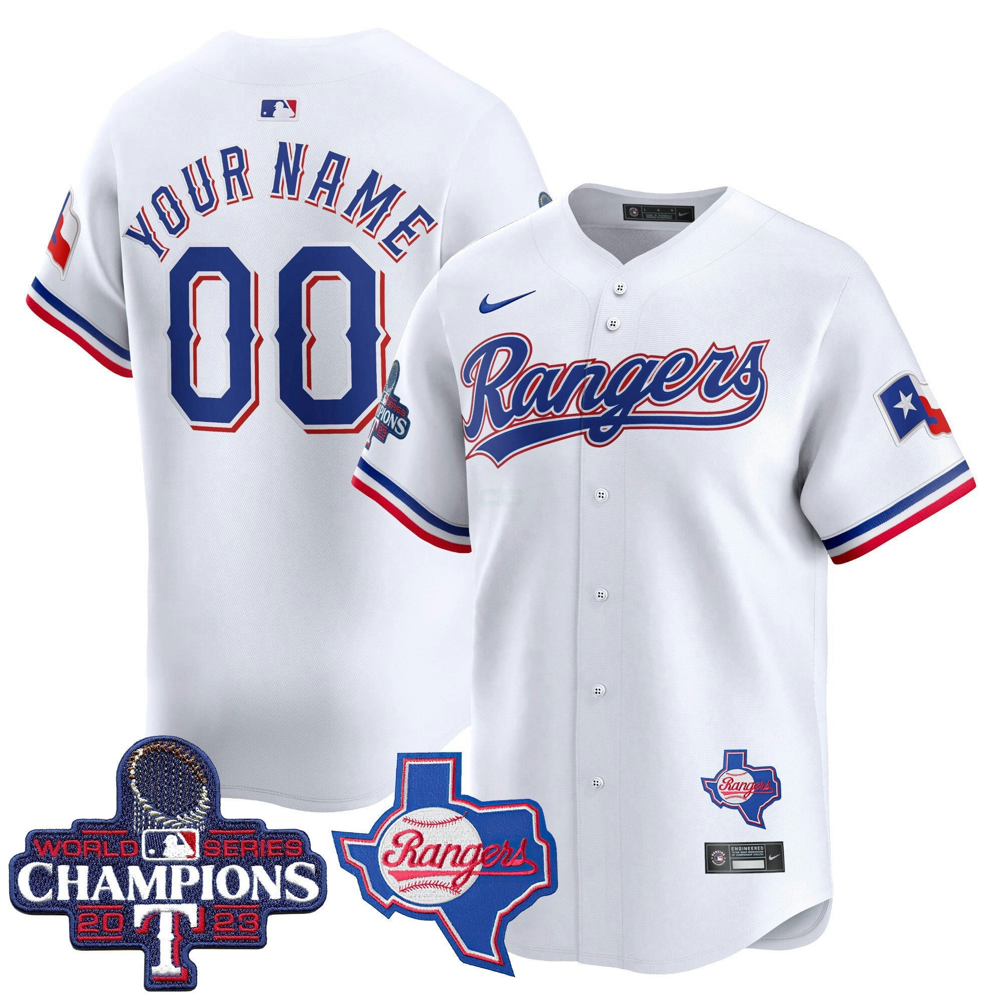 Camisa MLB Texas World Series Champions Vapor Premier Limited Jersey V2