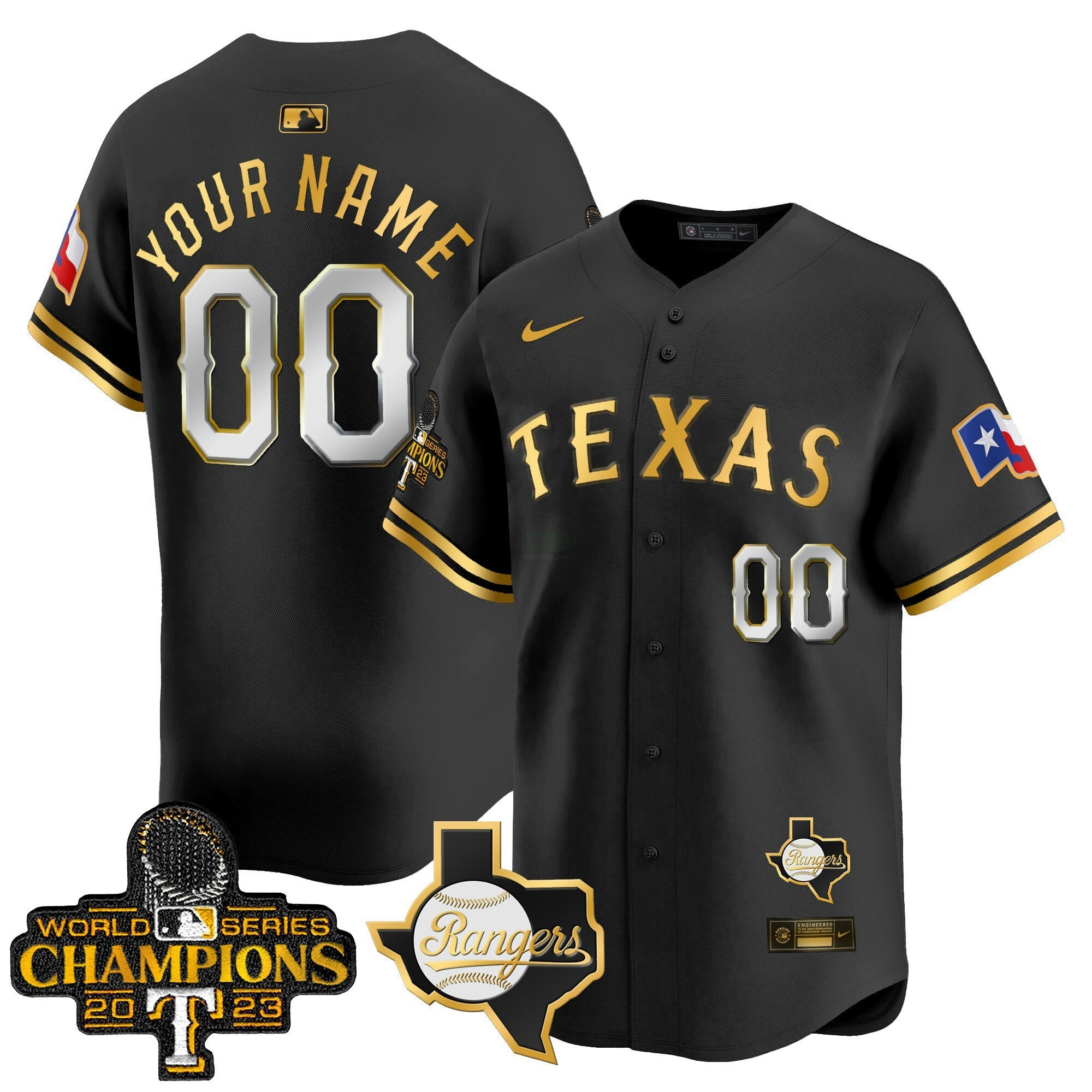 Camisa MLB Texas World Series Champions Vapor Premier Limited Jersey V2