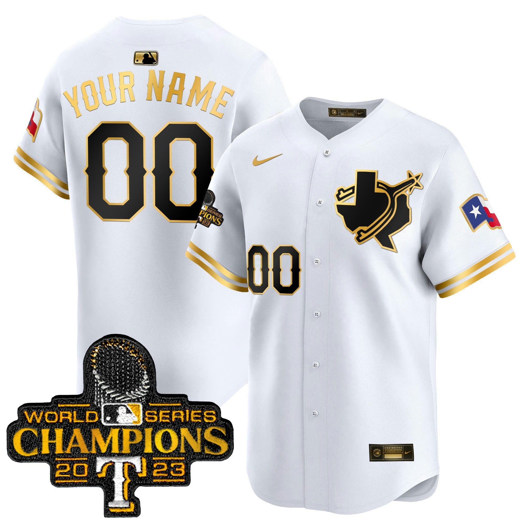 Camisa MLB Texas World Series Champions Vapor Premier Limited Jersey V3