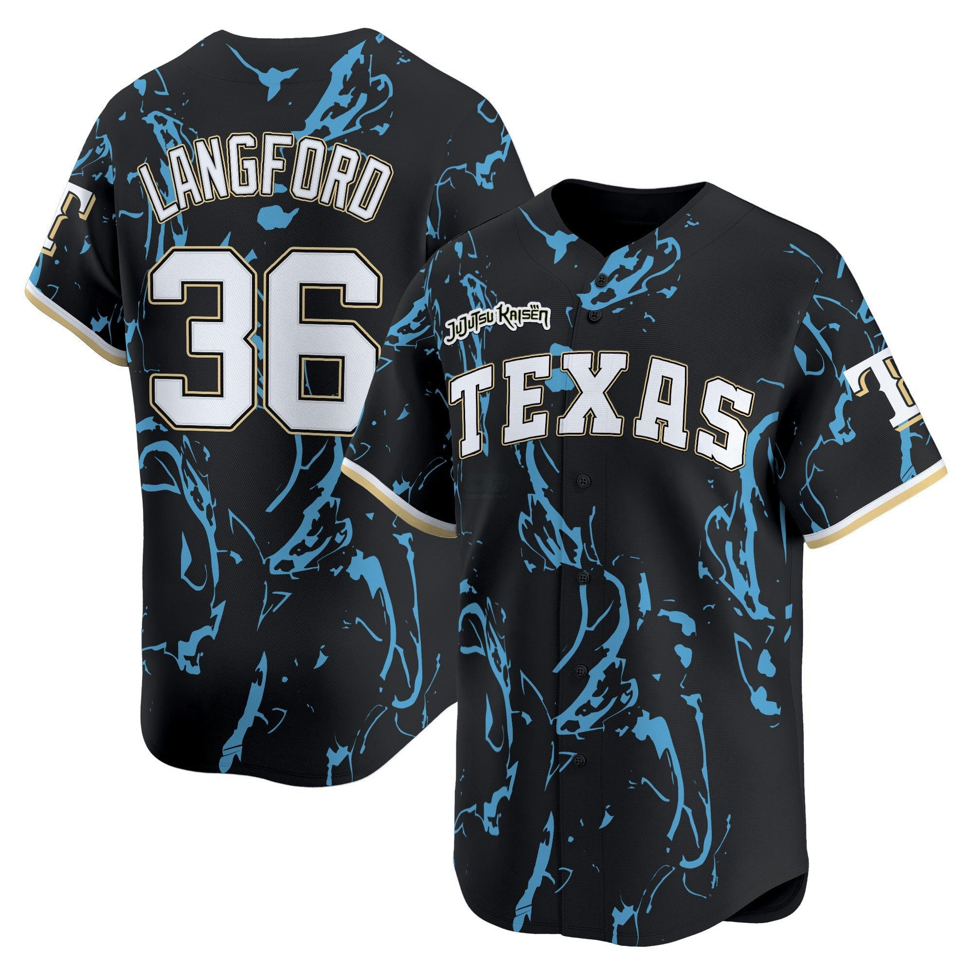 Camisa MLB Texas x Jujutsu Kaisen Vapor Premier Limited Jersey