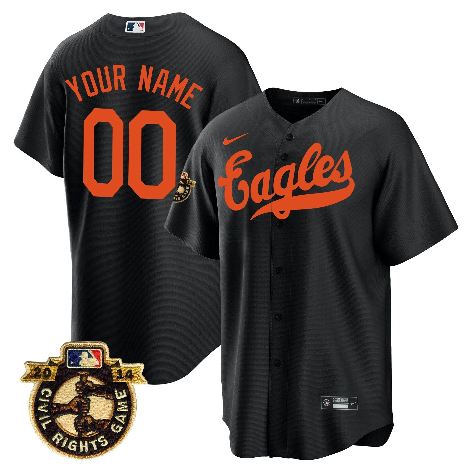 Camisa MLB Throwback 1950 Houston Eagles Jersey