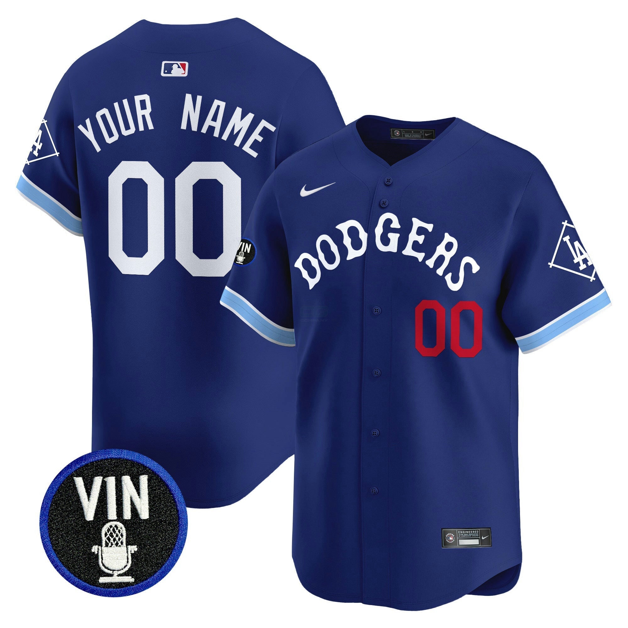 Camisa MLB Tribute Vin Scully Patch Vapor Premier Limited Jersey