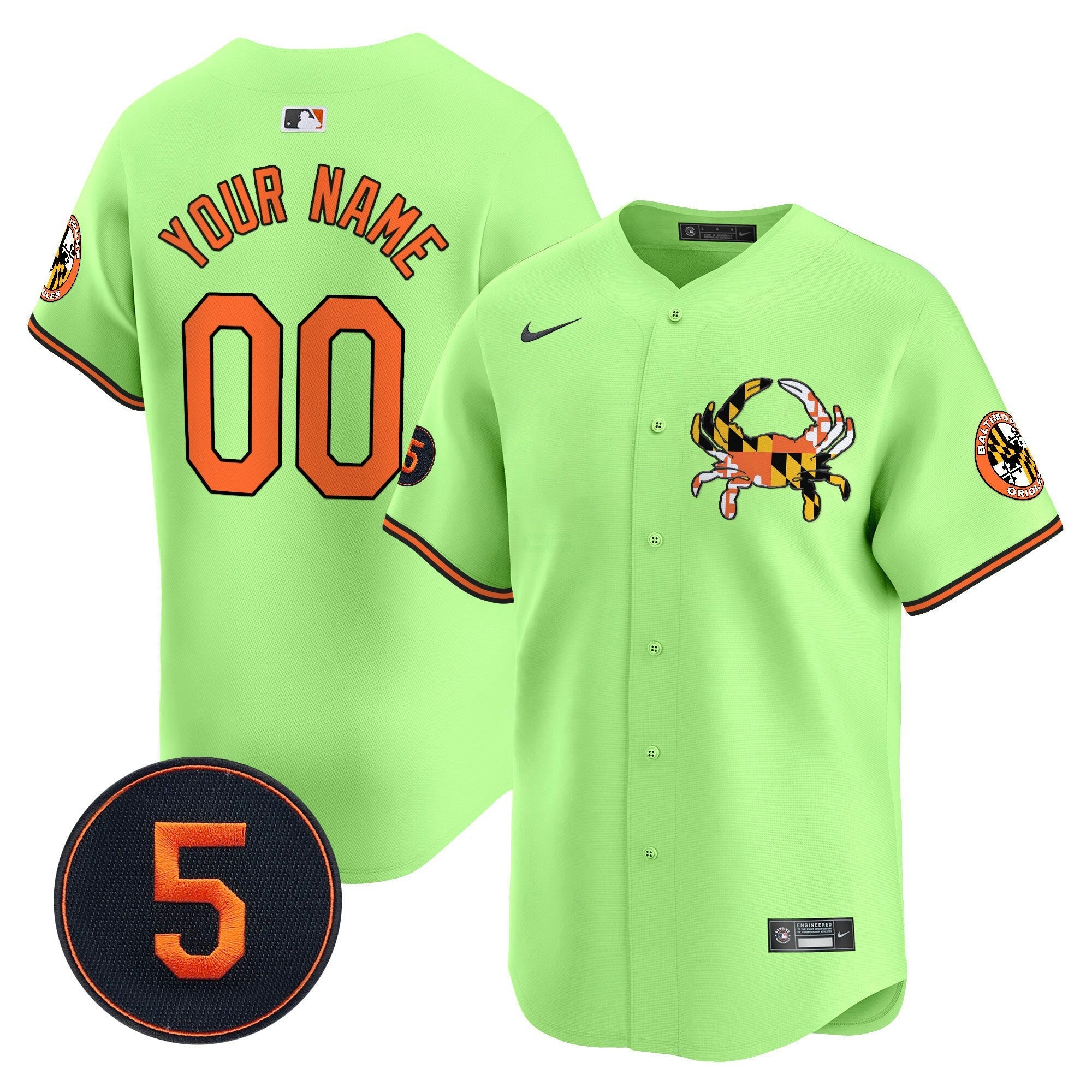 Camisa MLB Unisex Baltimore Robinson Patch Vapor Premier Limited Jersey V3