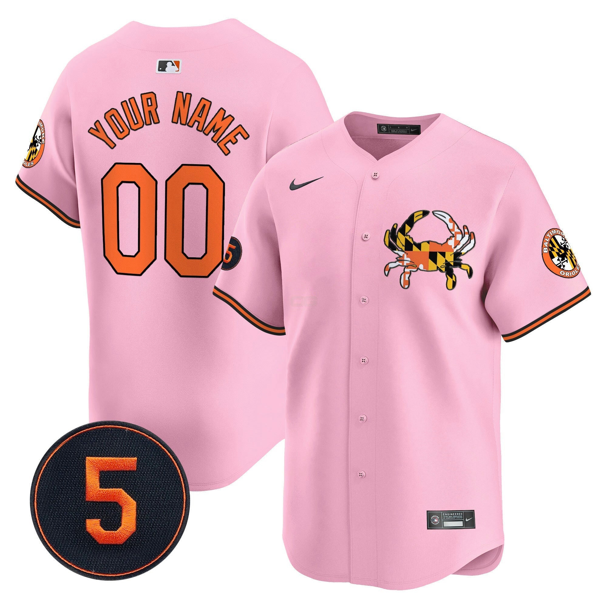 Camisa MLB Unisex Baltimore Robinson Patch Vapor Premier Limited Jersey V3