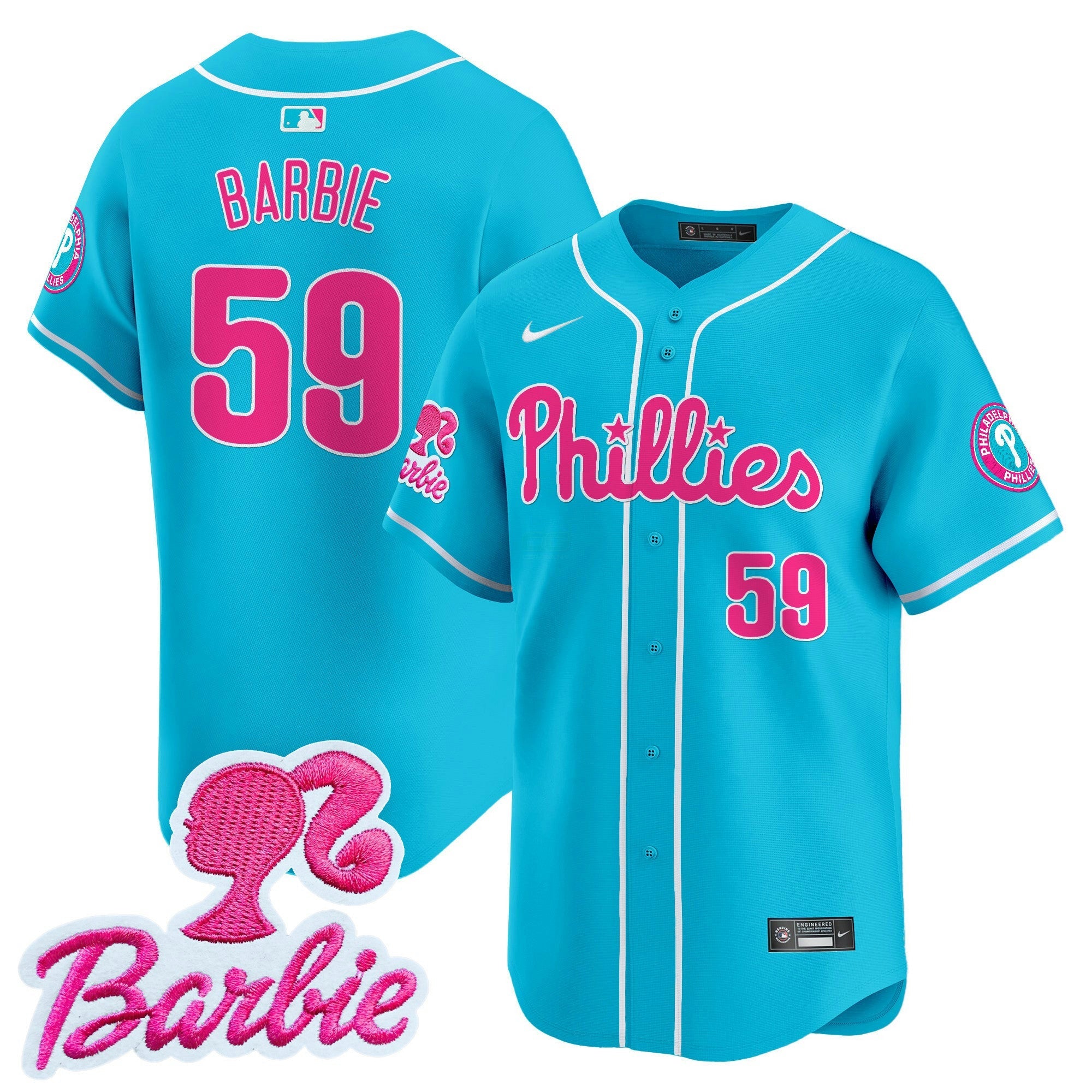 Camisa MLB Unisex Barbie Patch Vapor Premier Limited Jersey