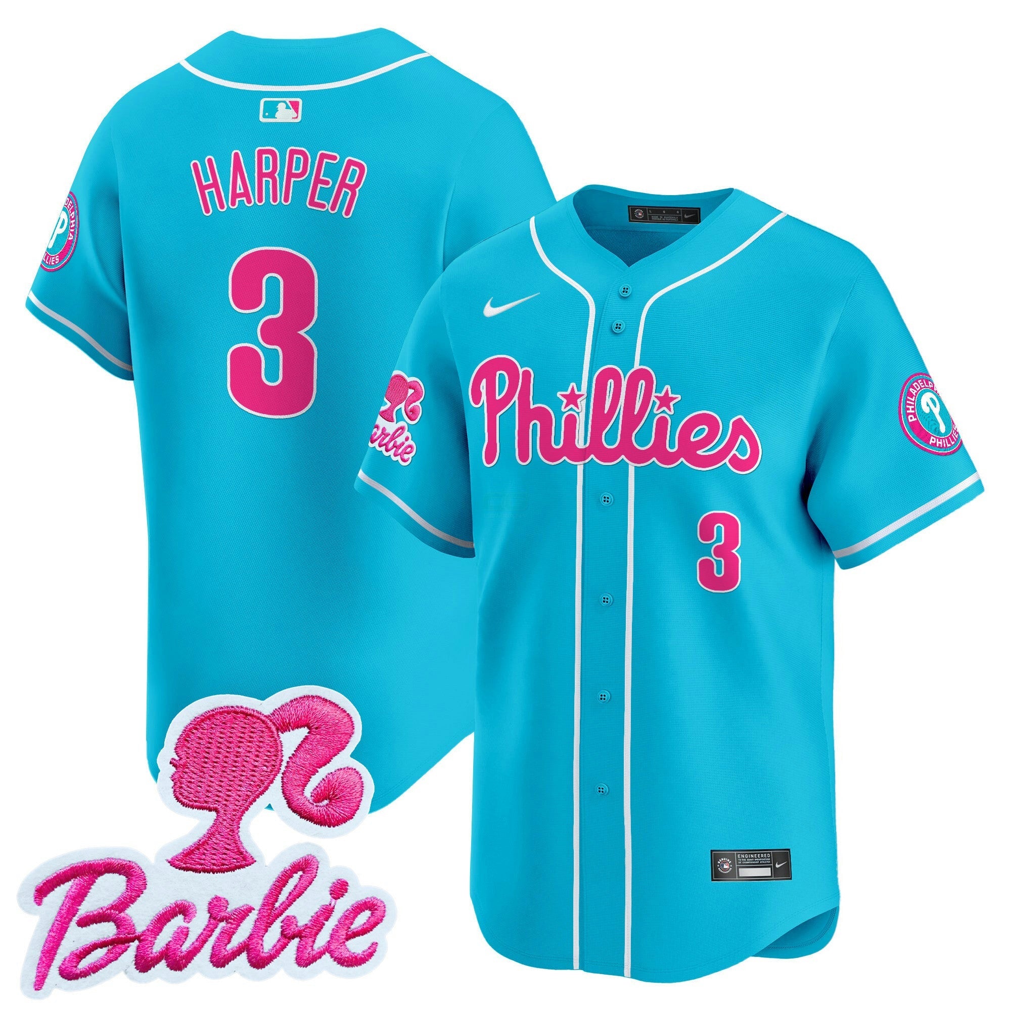 Camisa MLB Unisex Barbie Patch Vapor Premier Limited Jersey