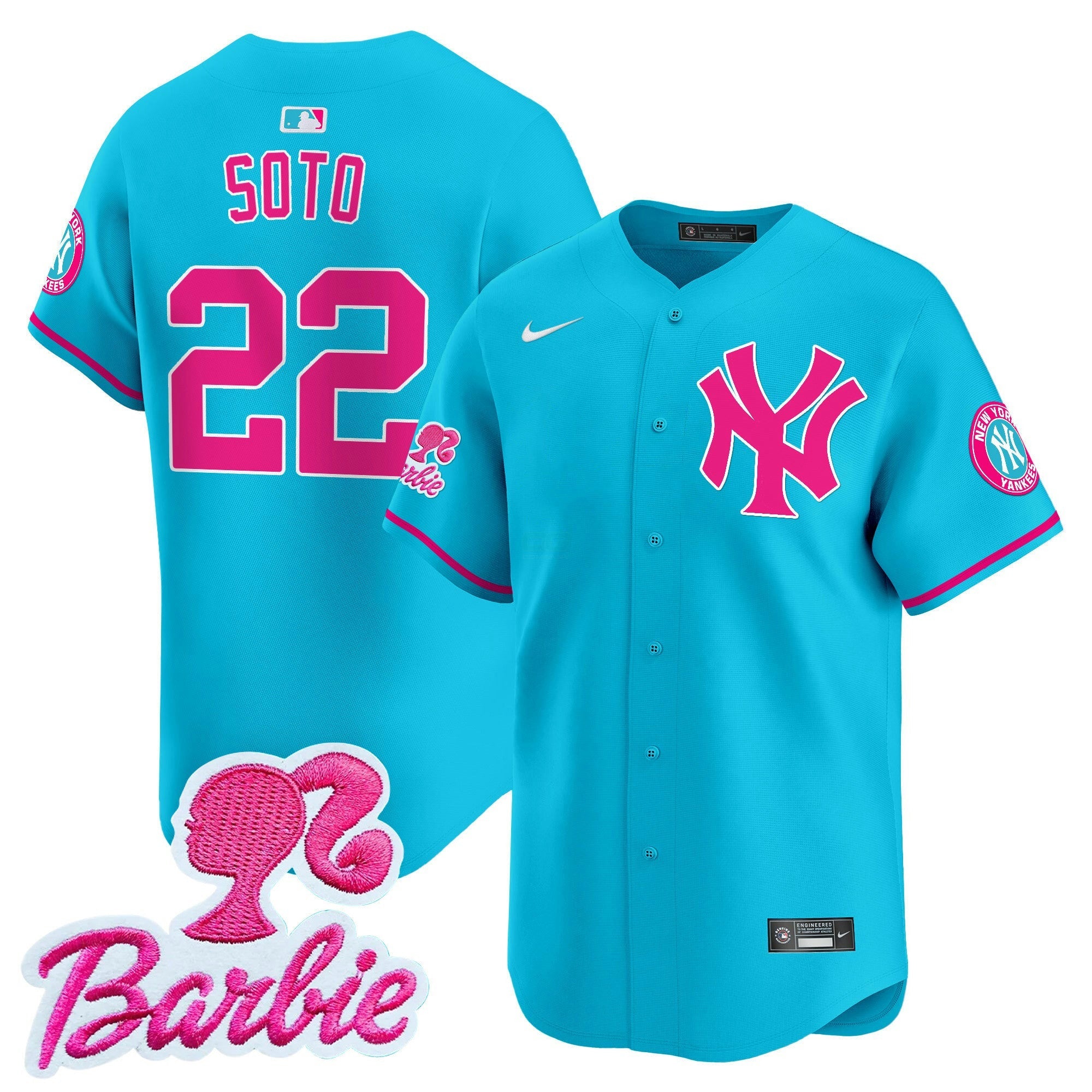 Camisa MLB Unisex Barbie Patch Vapor Premier Limited Jersey