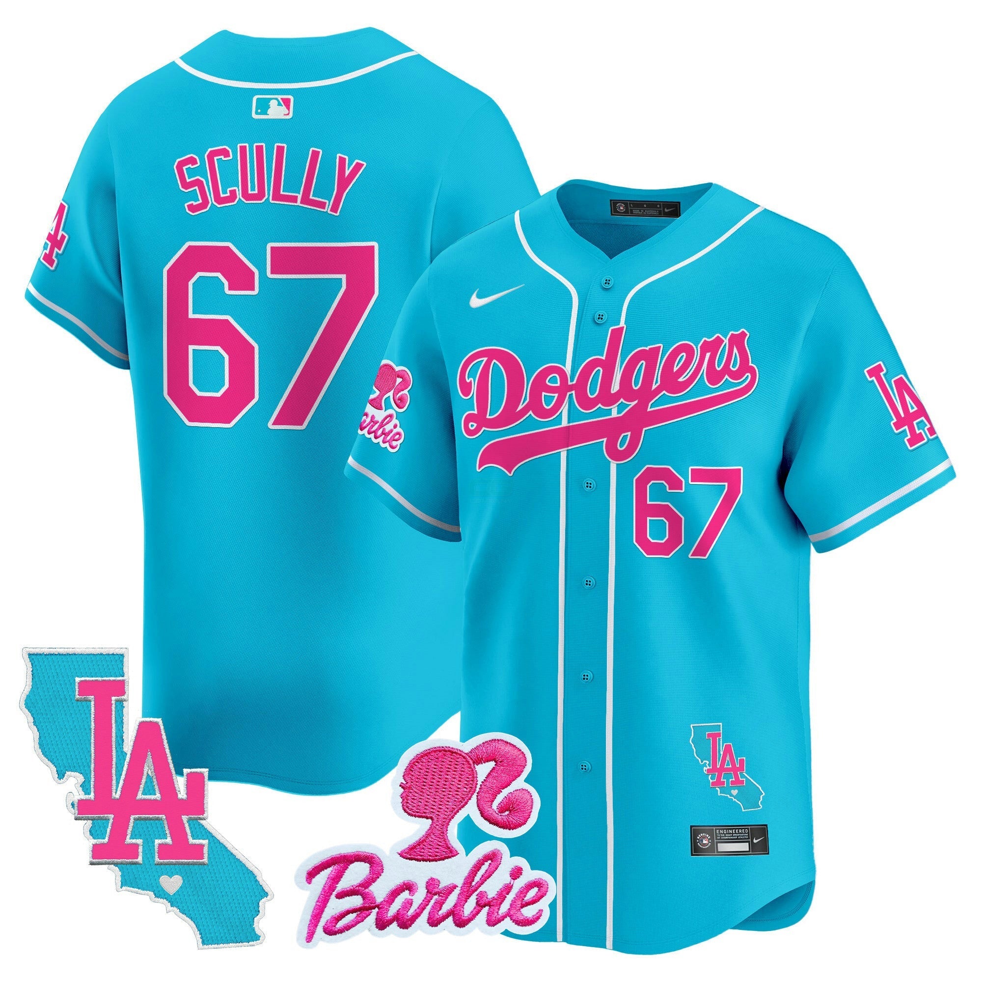 Camisa MLB Unisex Barbie Patch Vapor Premier Limited Jersey